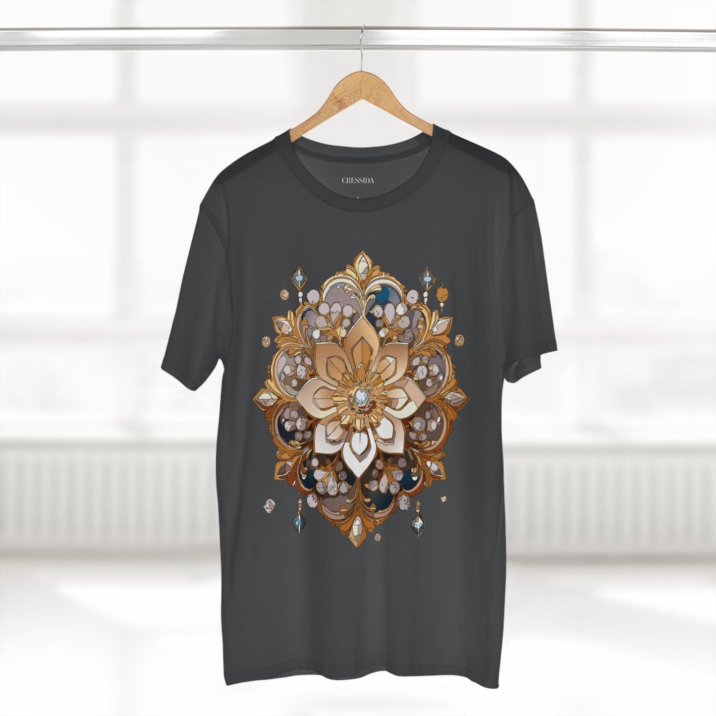 Floral Graphic T-Shirt Unisex 100 Cotton Art Design with Antique Flowers Tee 22