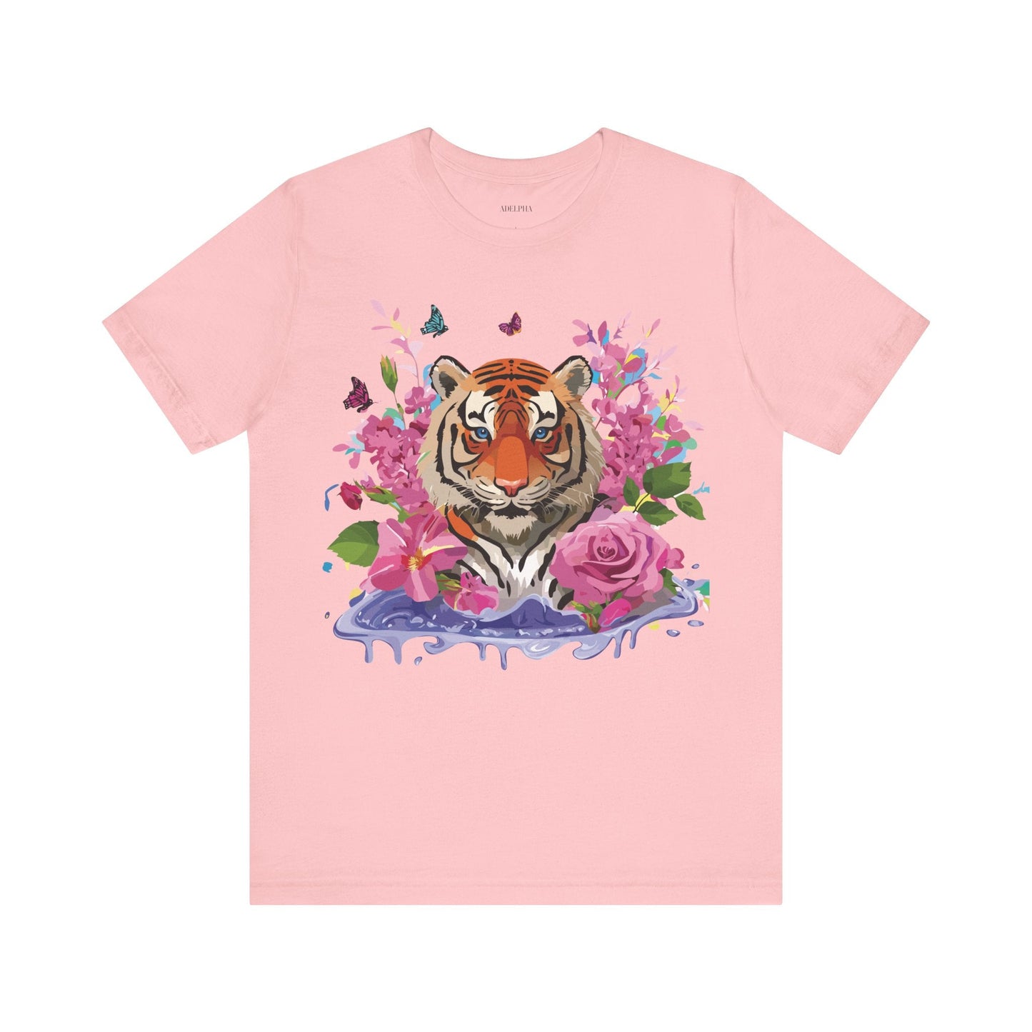 Tiger Graphic Unisex 100 Cotton Vintage Art with Animal Tee 11
