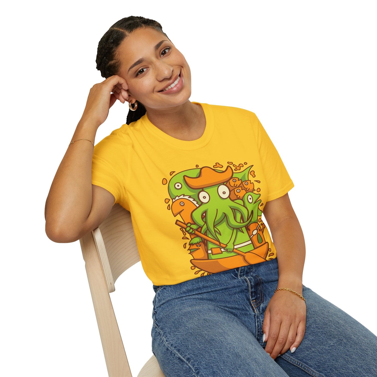 Cartoon T Shirt Animation T Shirt Funny Tee Shirt Unisex Gildan Softstyle Cotton 64000