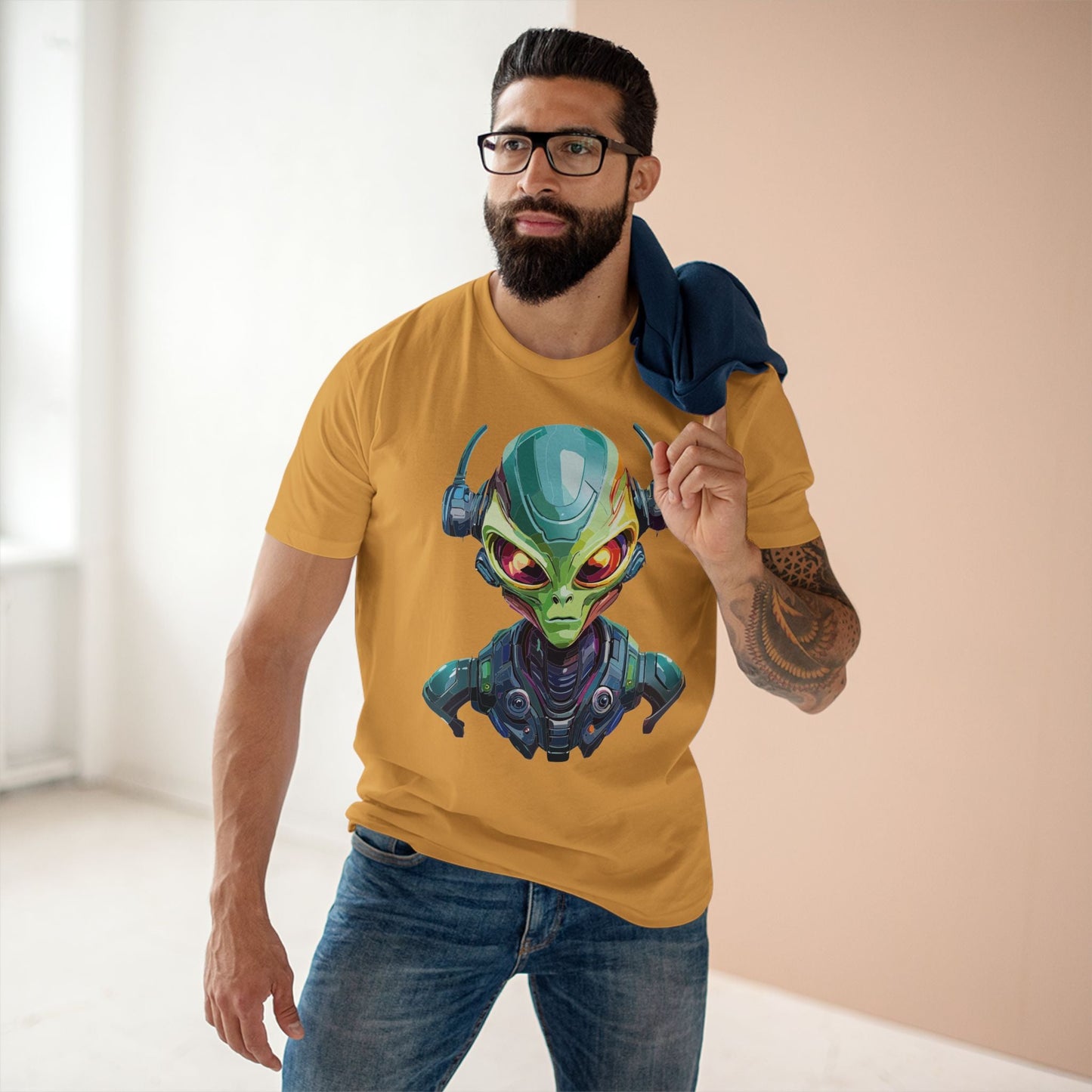 Aliens Graphic Unisex 100 Cotton Staple Tee 11