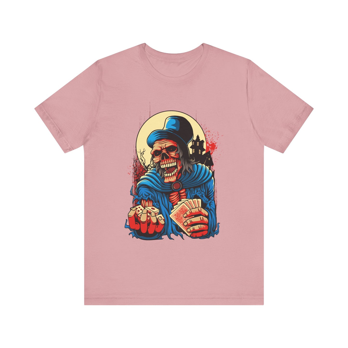 Skull Graphic Design Tee, Skull Shirt, Vintage Tees, Art Design T-Shirt, Graphic Tee, Art Shirts - 1