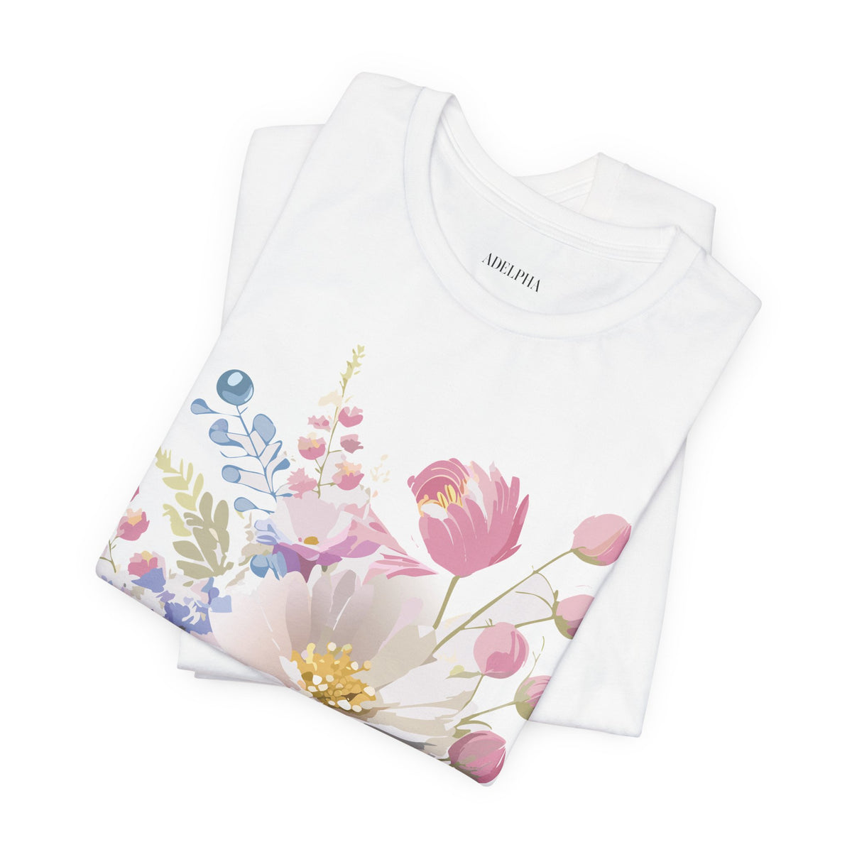Floral Graphic Tee Shirt - Bella+Canvas Unisex 100 Cotton 26
