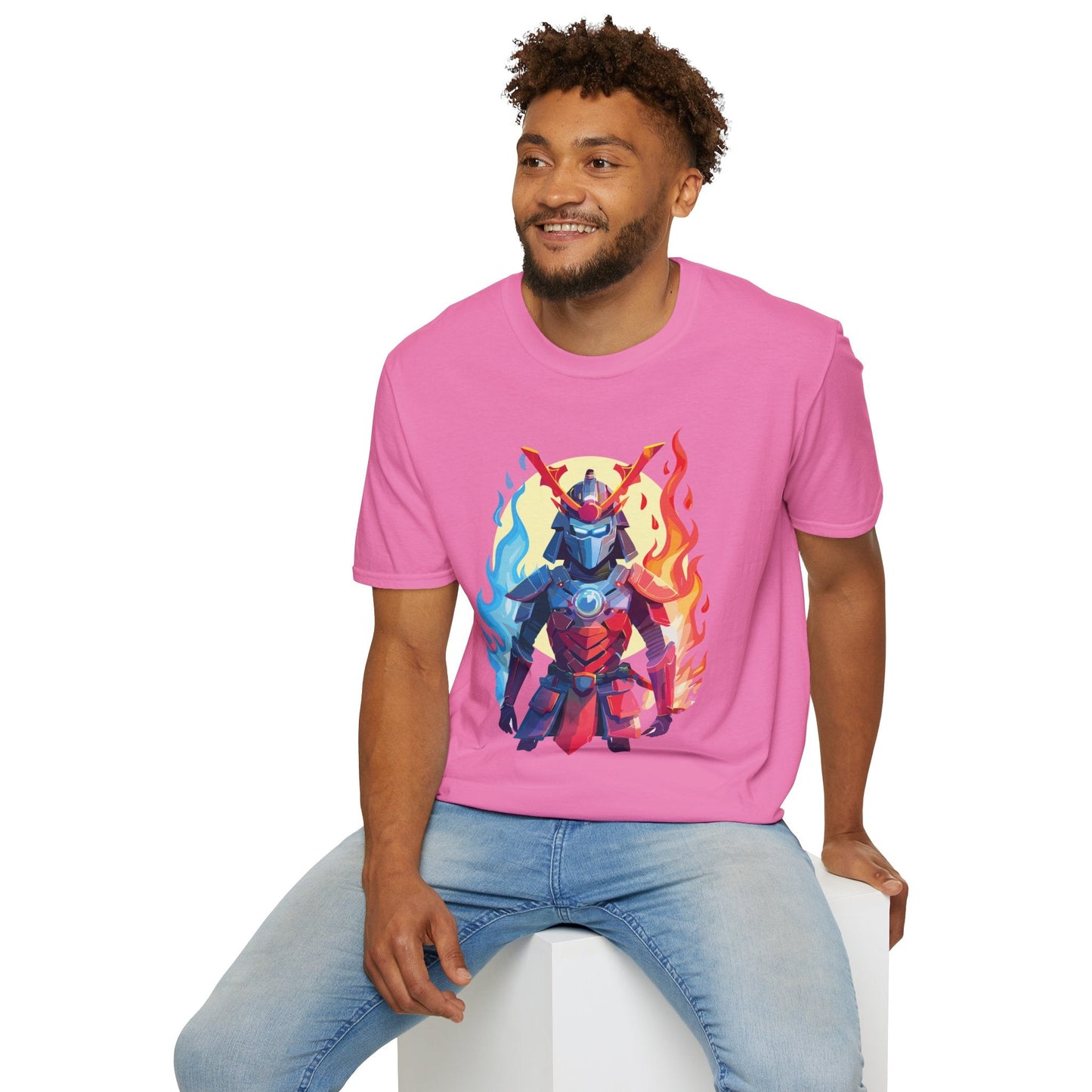 Samurai Shirt Unisex T Shirt Softstyle Ring Spun Cotton Gildan 64000 100 Percent Cotton Tee