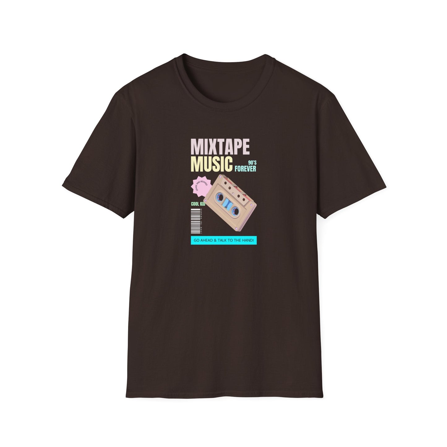Mixtape Music T-Shirt Unisex Cotton Retro Cassette Graphic Tee
