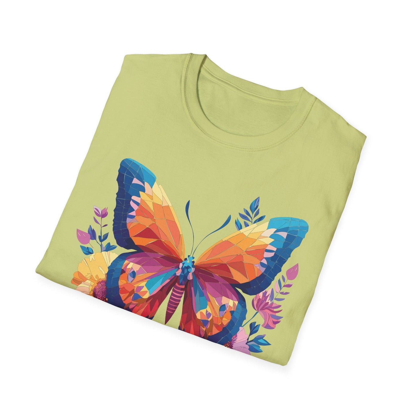 Butterfly Shirt Unisex Softstyle Short Sleeve Tee Monarch Butterfly 100 Percent Cotton