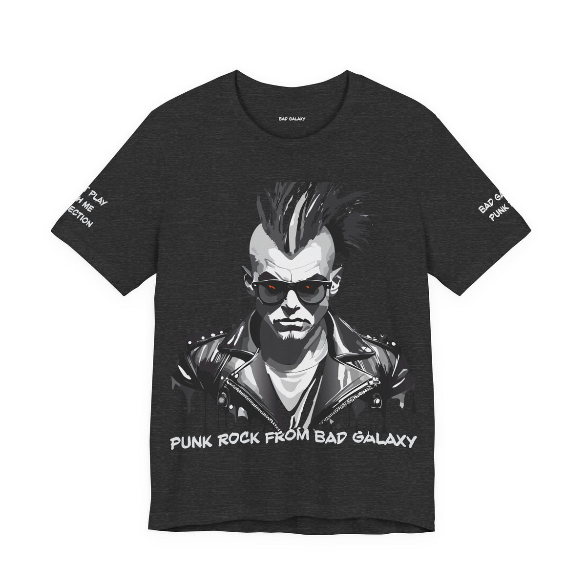 Punk Rock Graphic Unisex Cotton Bella+Canvas Tee with Art Design b33