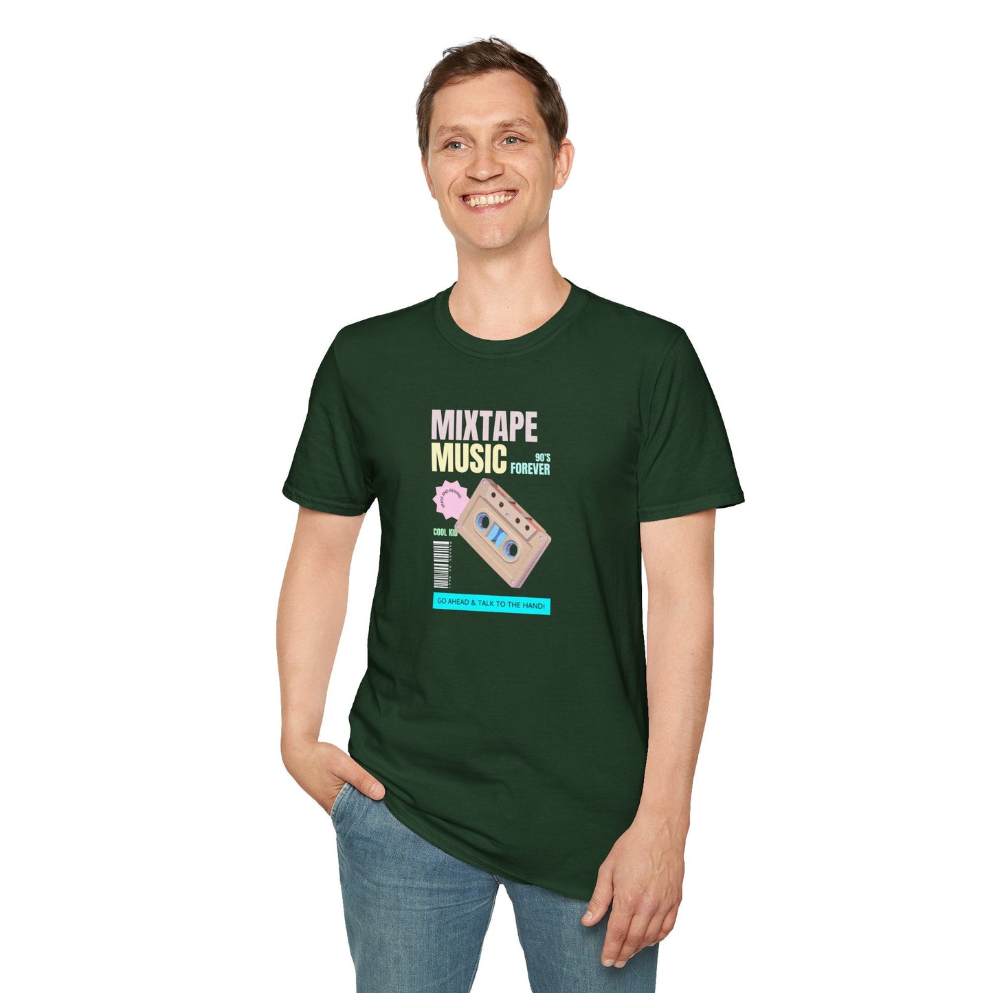 Mixtape Music T-Shirt Unisex Cotton Retro Cassette Graphic Tee