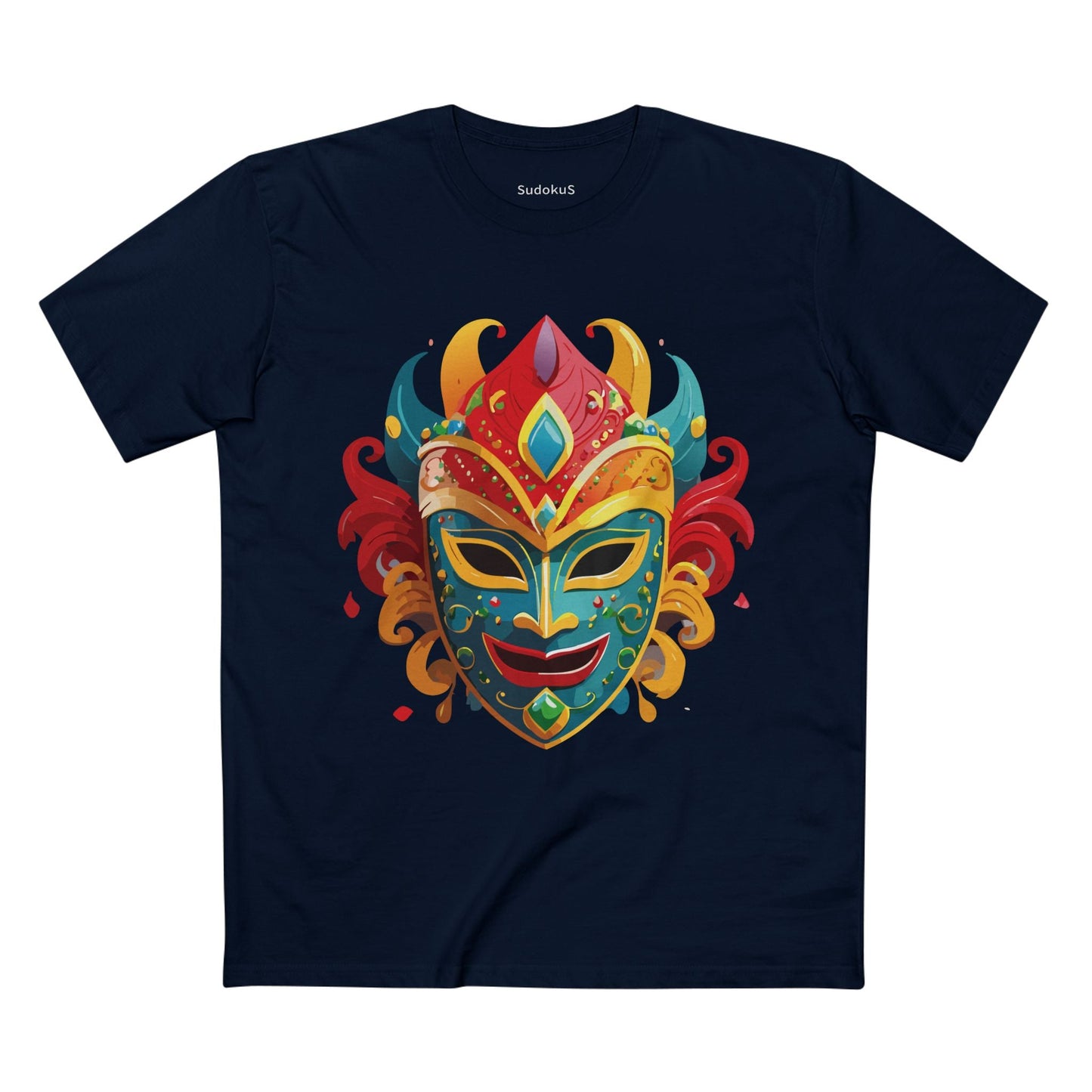 Mask Graphic Unisex 100 Cotton Staple Tee 22