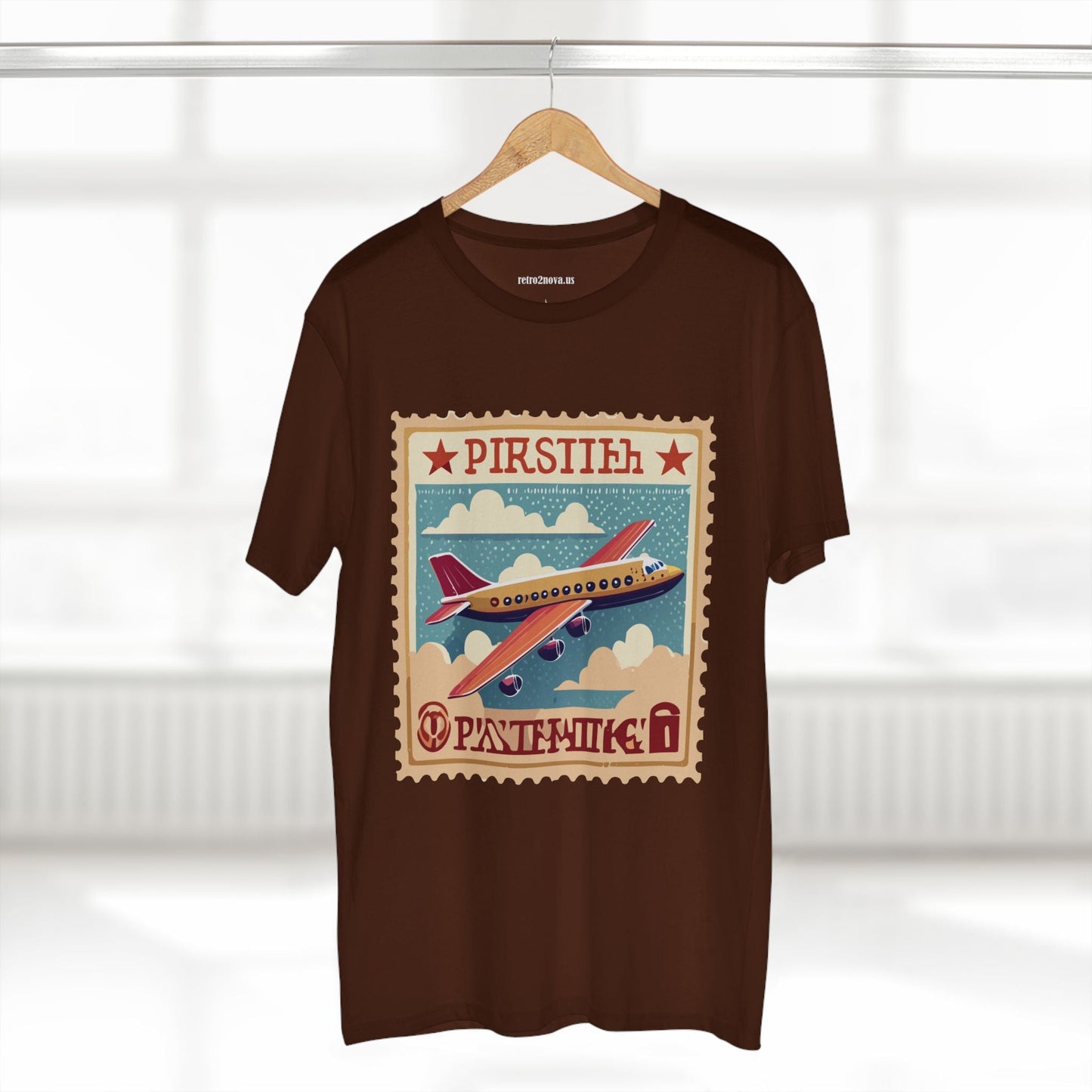 Postage Stamp Shirt Unisex Premium Cotton Tee PS44 Original Art Design Retro Collection