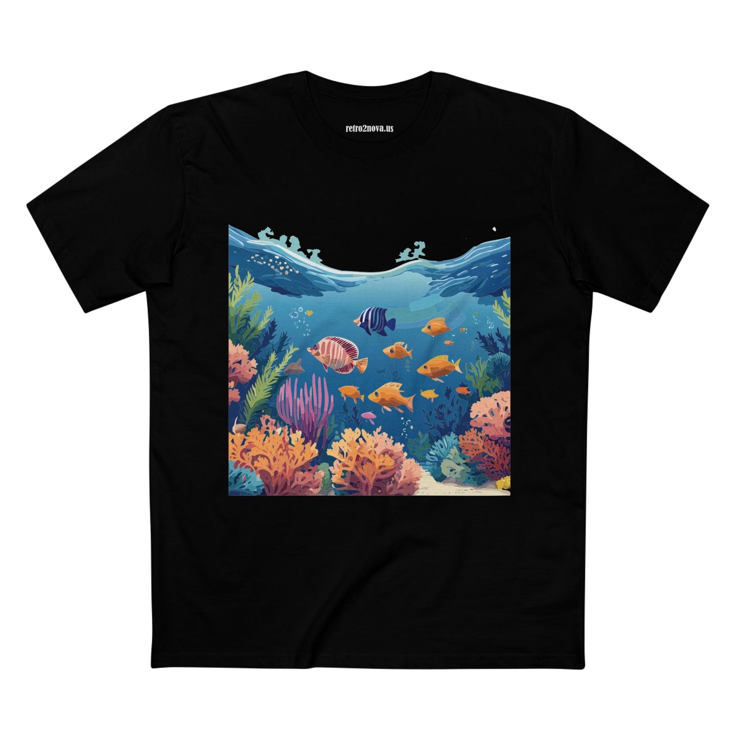 Ocean Shirt Ocean Pacific Unisex Premium Cotton Tee Featuring Original Art Design Retro2Nova