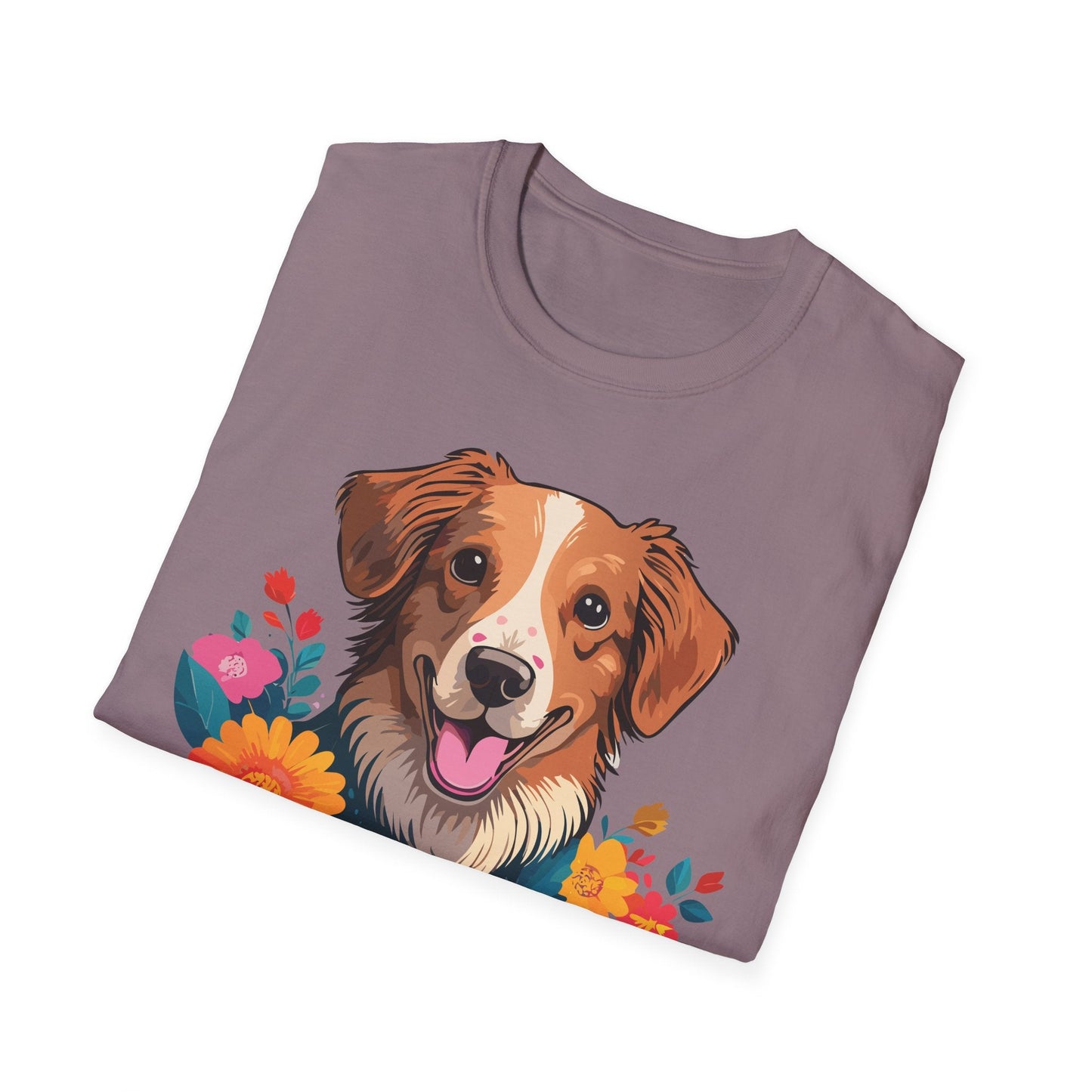 Dog Shirt Unisex Animal Tee Short Sleeve Gildan Softstyle 64000 Cotton Tee