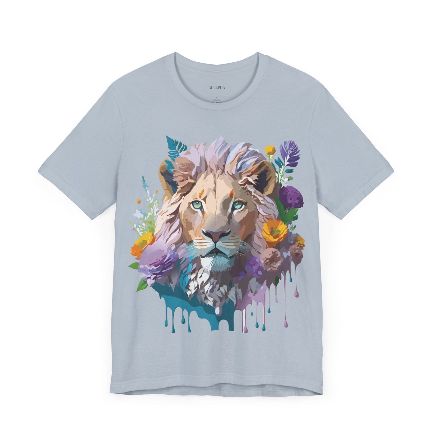 Lion Graphic Unisex 100 Cotton Vintage Animal Artwork Tee 3