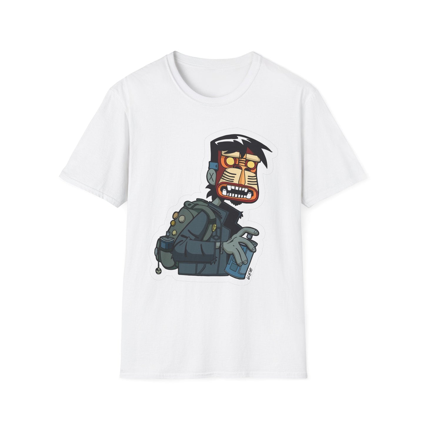 Cartoon T Shirt Animation T Shirt Funny Tee Shirt Unisex Short Sleeve Softstyle Cotton Tee 64000