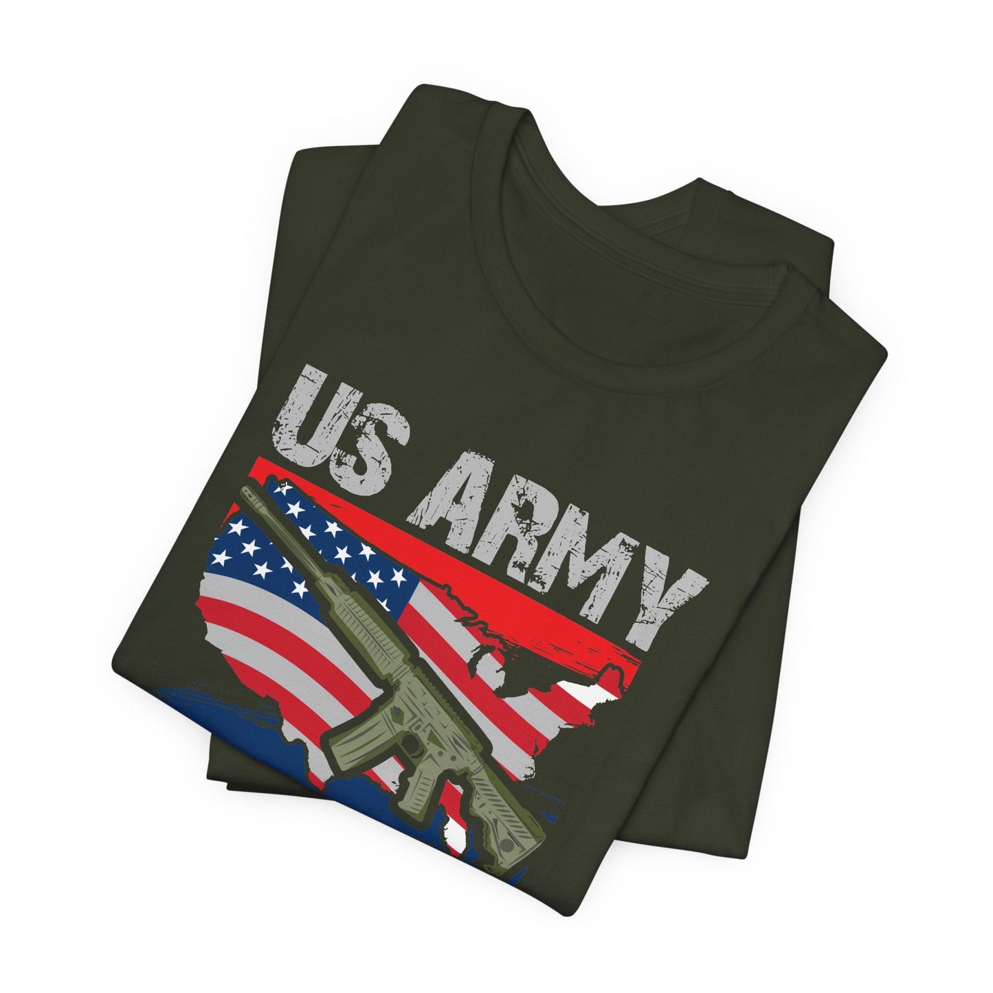 Army Veteran Patriotic Graphic Design Unisex Cotton T-Shirt v21