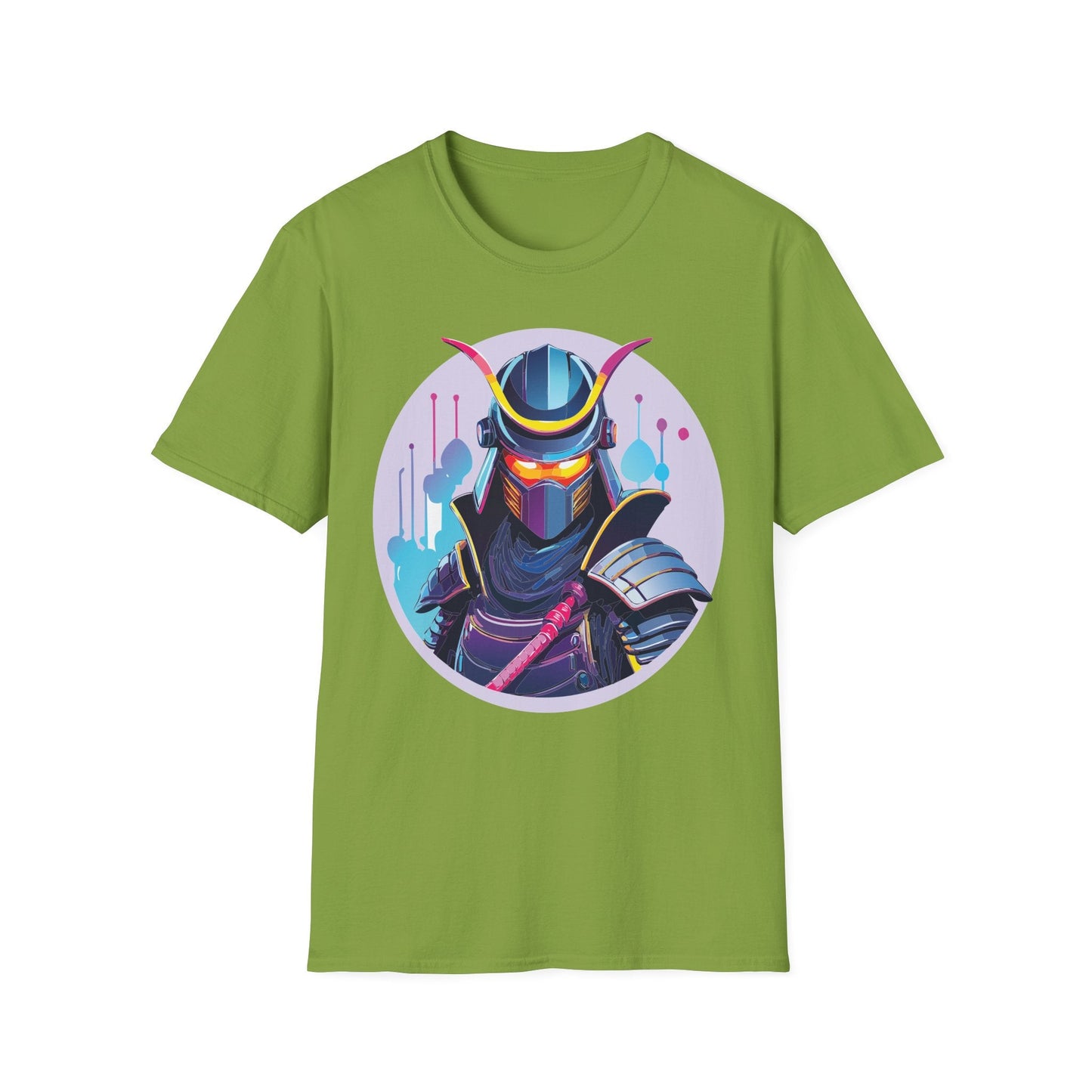Unisex Samurai Shirt Gildan Softstyle Tee Hundred Percent Ring Spun Cotton Comfort
