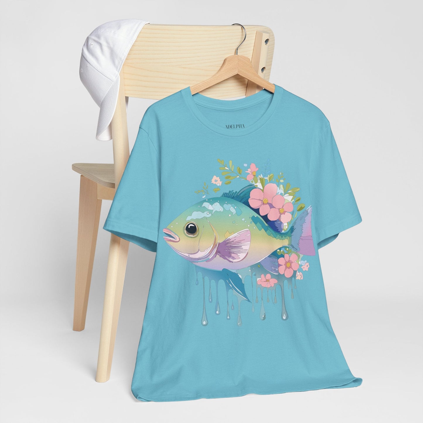 Fish Graphic Unisex 100 Cotton Vintage Artwork Tee 1