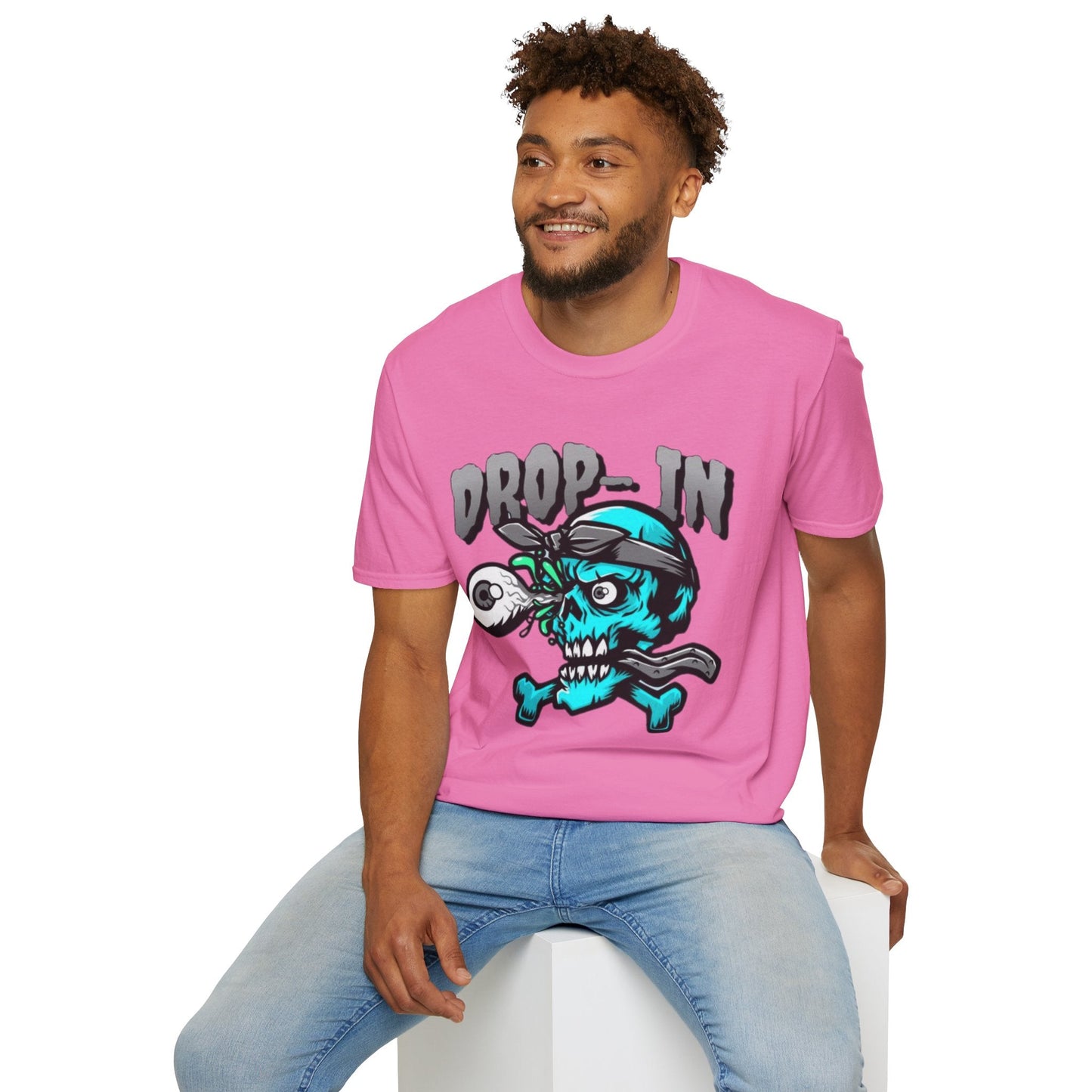 Unisex Skull T Shirt Skeleton Shirt With Skull Artwork Gildan Softstyle 64000 Cotton Tee