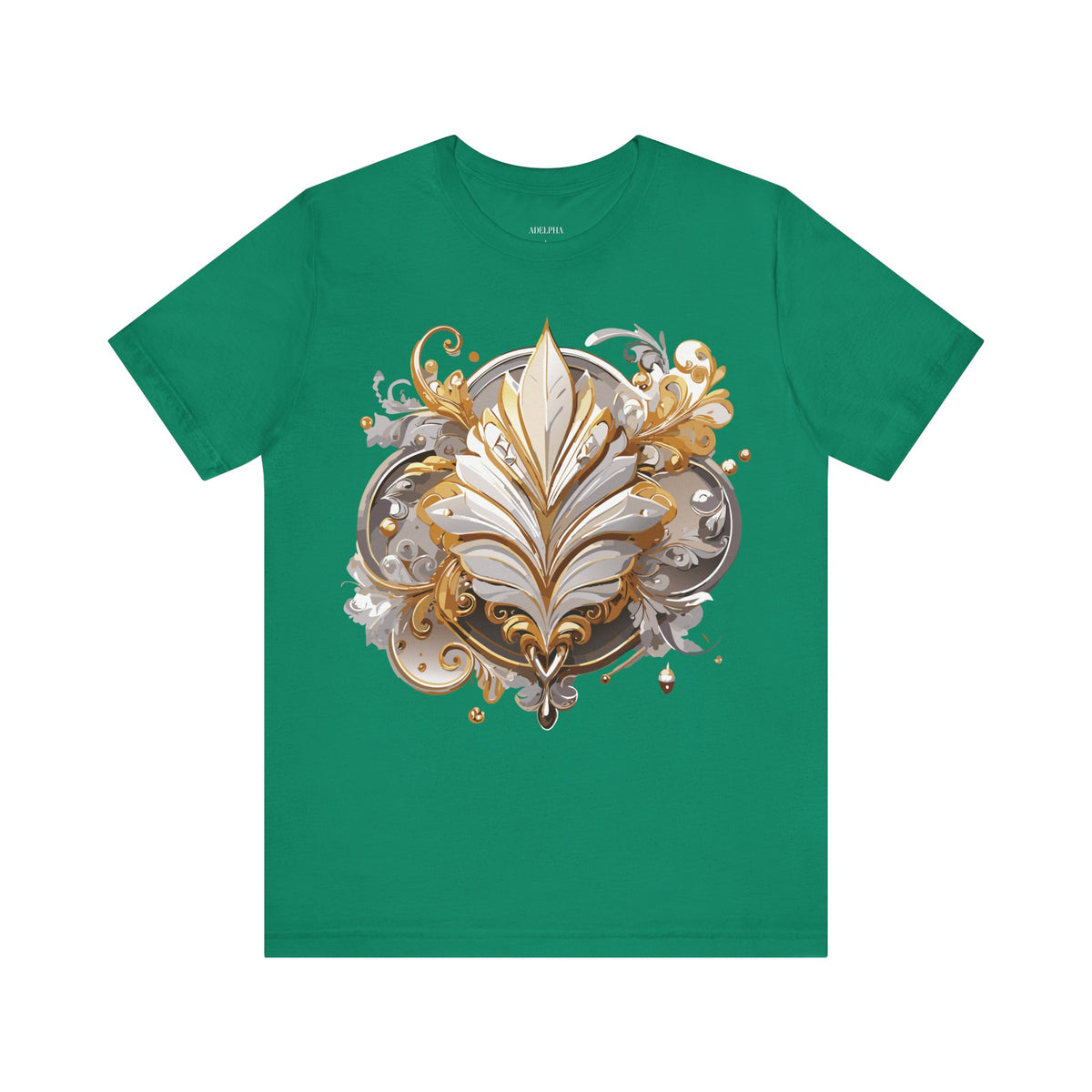 Jewelry Graphic Unisex Cotton Bella+Canvas Tee with Gemstones Art Design m40