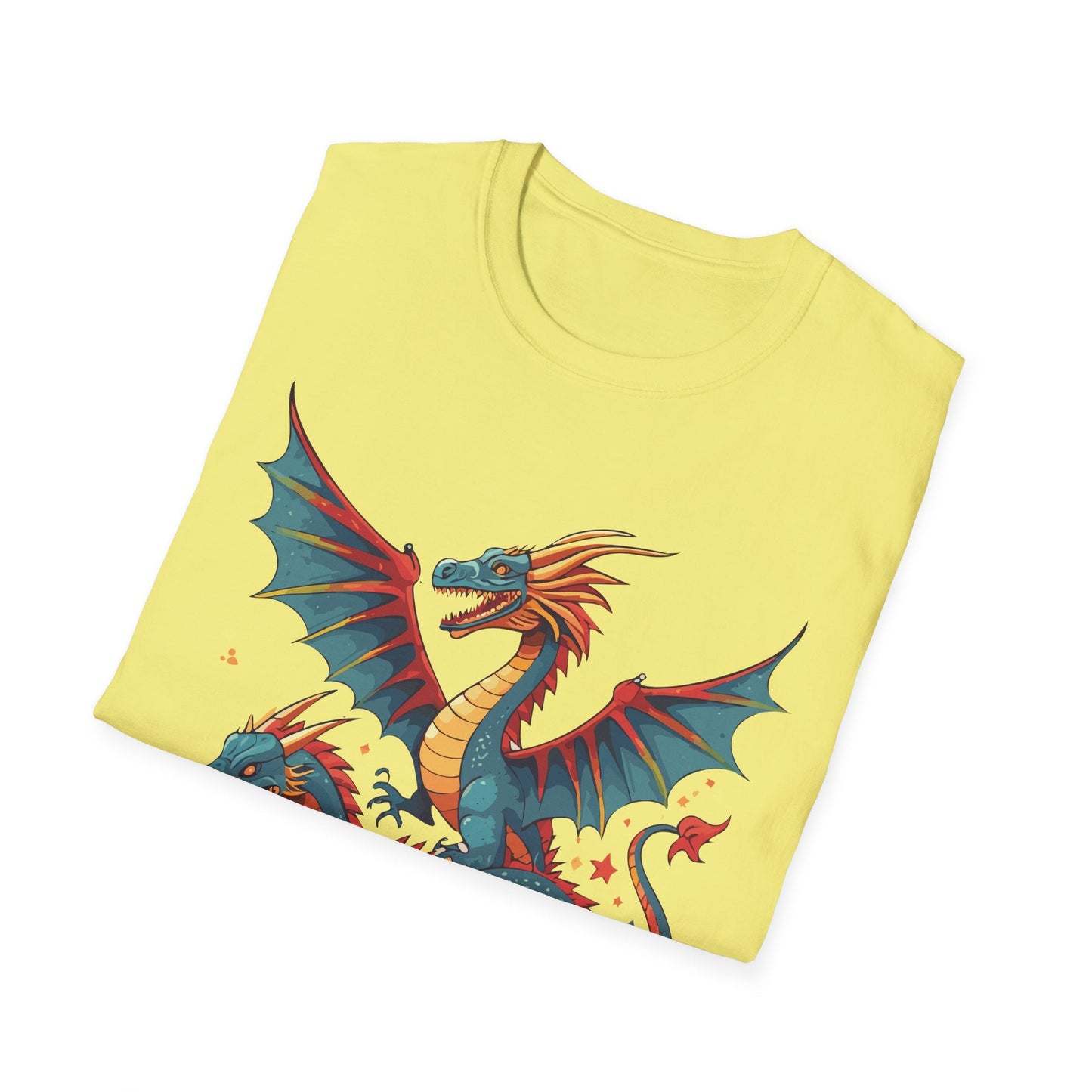 Dragon Graphic Unisex 100 Cotton Tee with Animal Artwork Design 13
