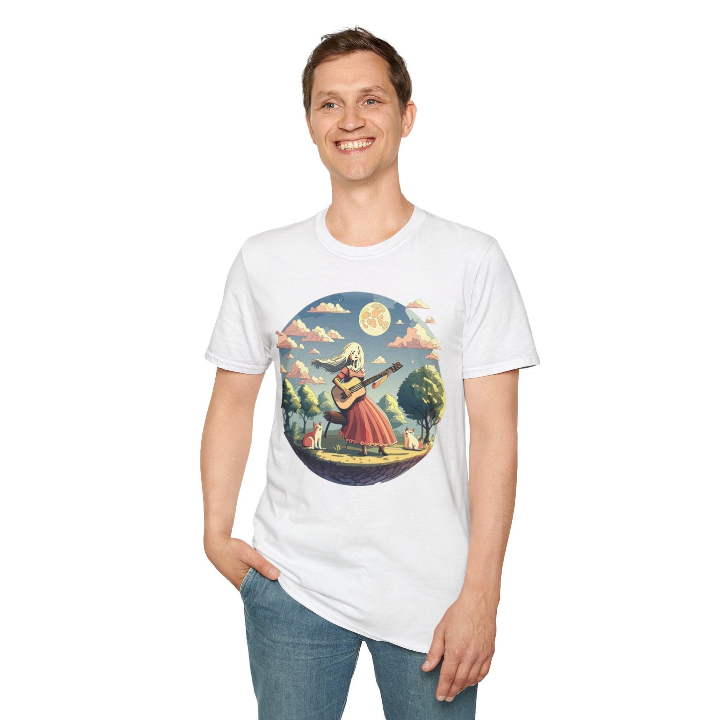Womens Graphic T Shirts Art Design Tee Softstyle 100 Percent Cotton Unisex Gildan 64000