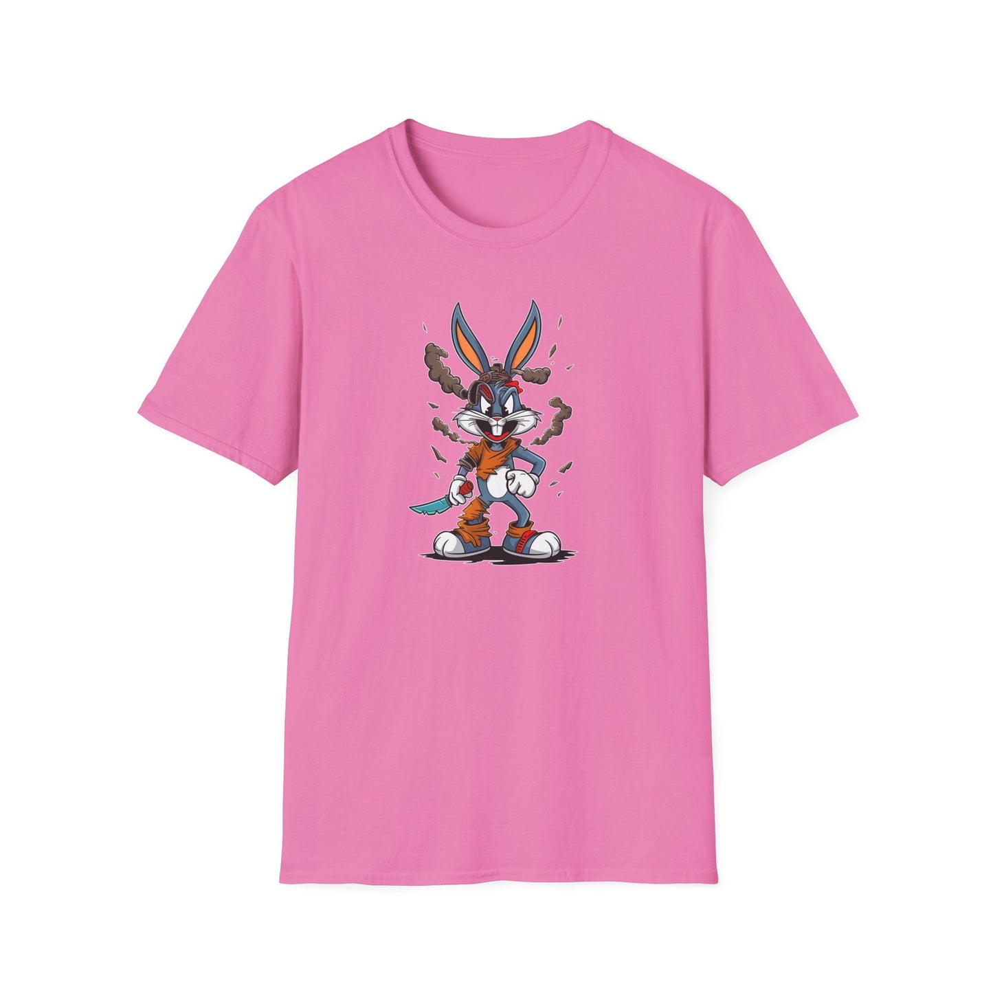 Bugs Bunny T Shirt Unisex Cartoon Tee Gildan Softstyle 64000 Comfortable Graphic Tee Classic