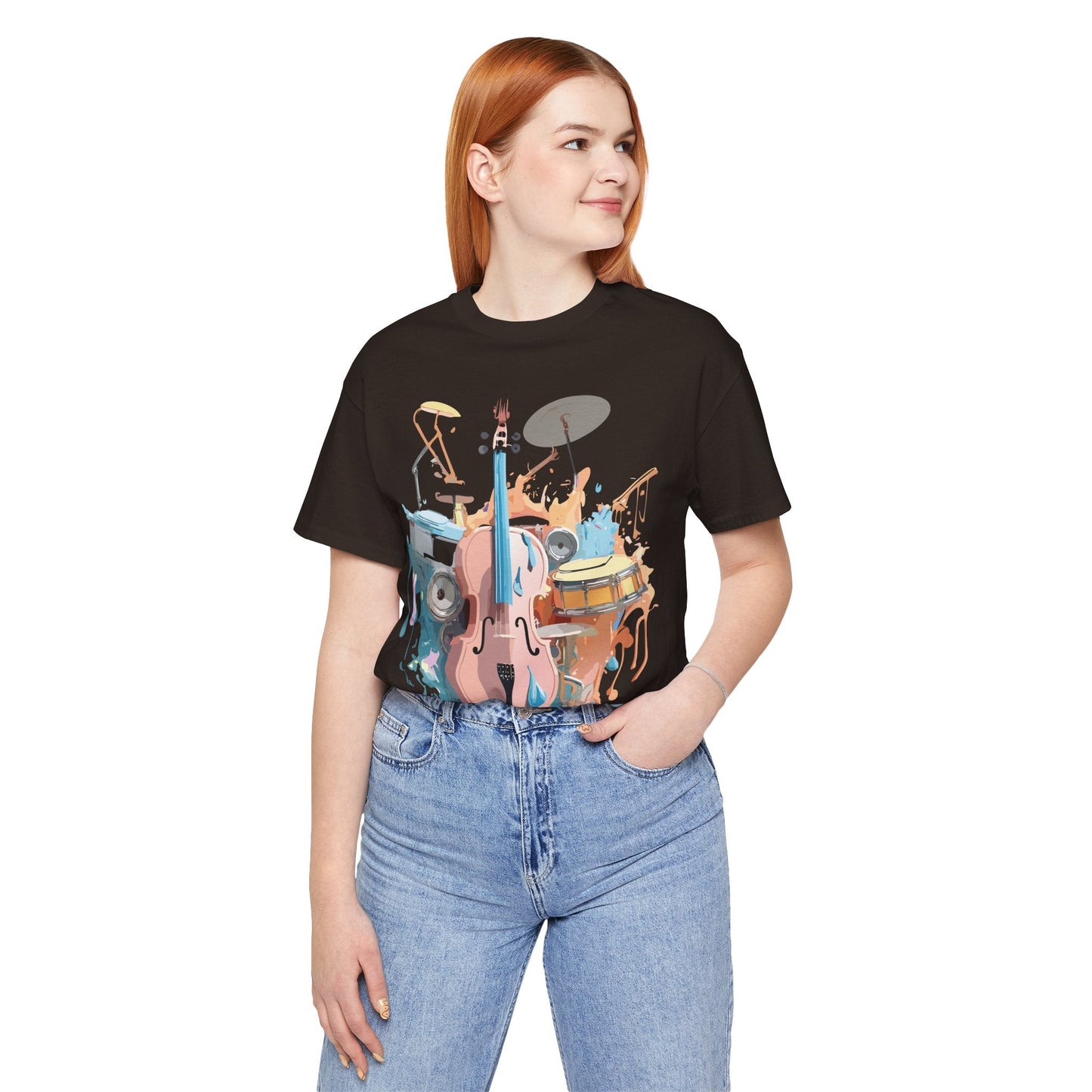 Adelpha Graphic Music T Shirt Unisex Jersey Short Sleeve Tee Art Design Premium Vintage Inspired