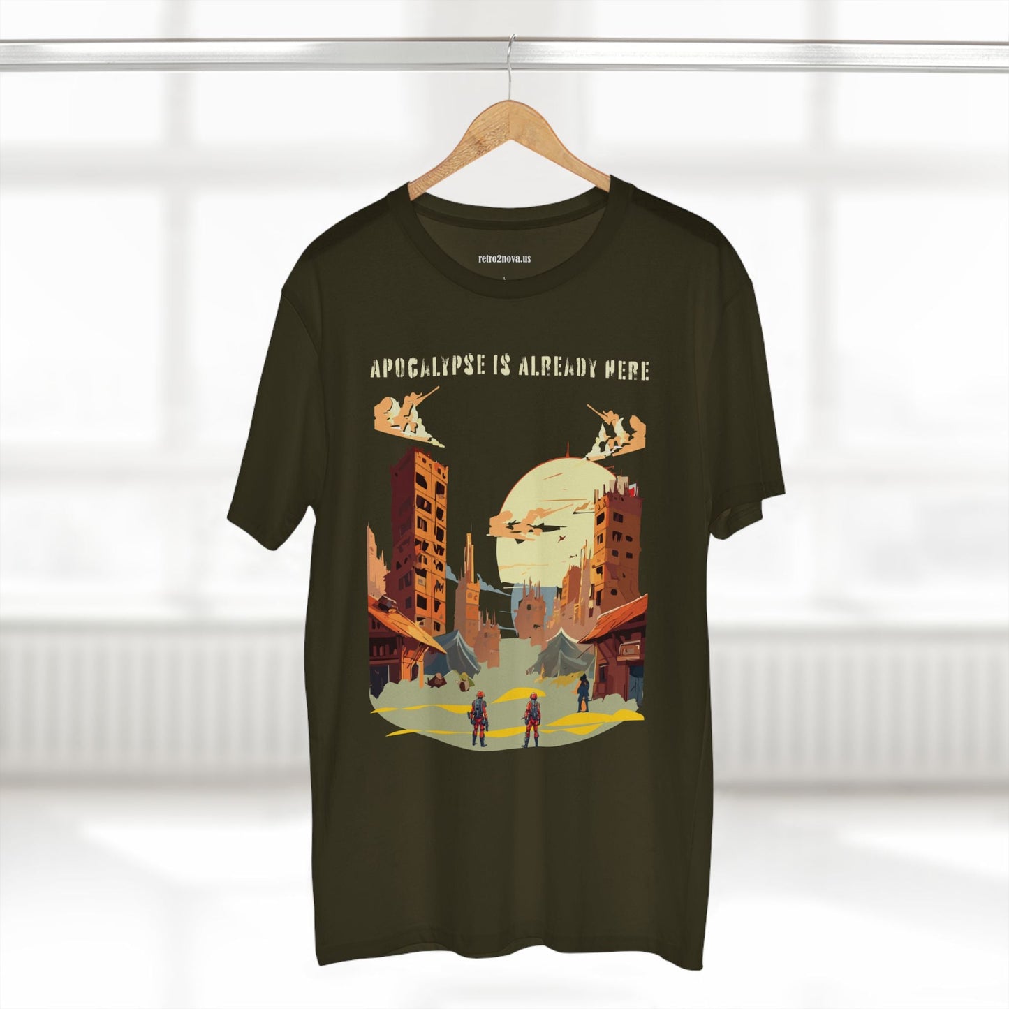 Unisex Premium Cotton Staple Tee With Original Art Design From Retro2Nova Art Collection