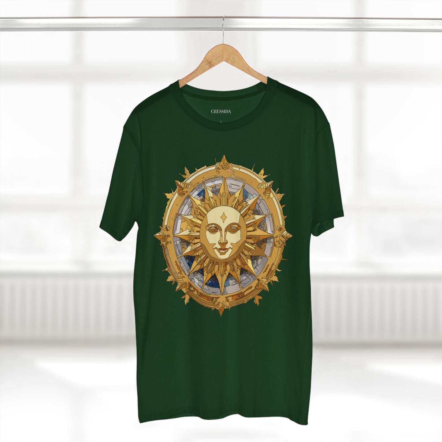 Gold Sun Graphic Unisex 100 Cotton T-Shirt with Golden Art Design 20