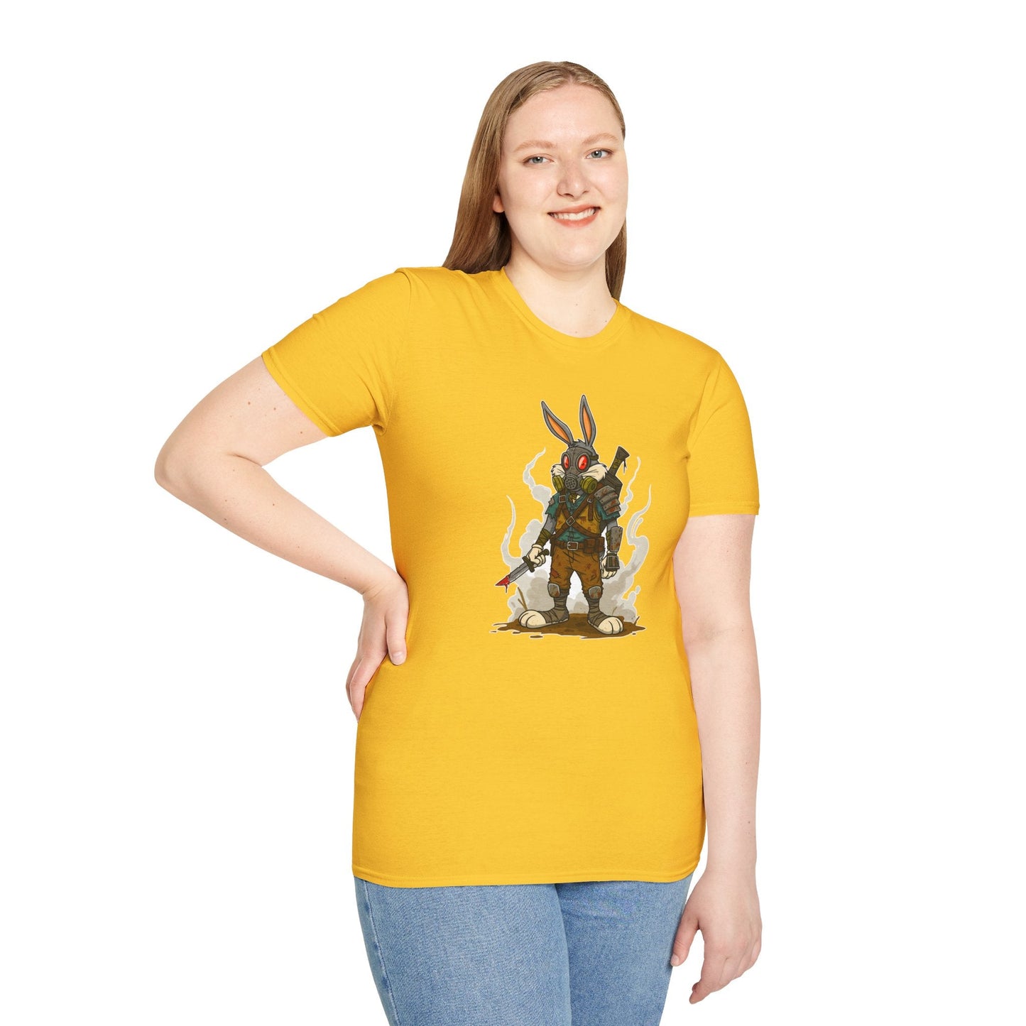 Bugs Bunny T Shirt Unisex Softstyle Cotton Tee With Cartoon Animation Design Artwork