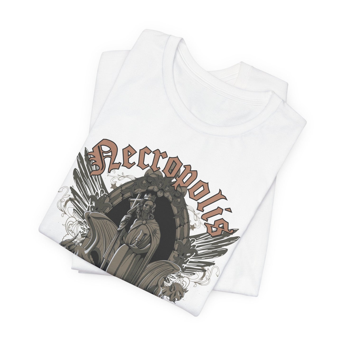 Gothic Skull Graphic Unisex Cotton T-Shirt r7