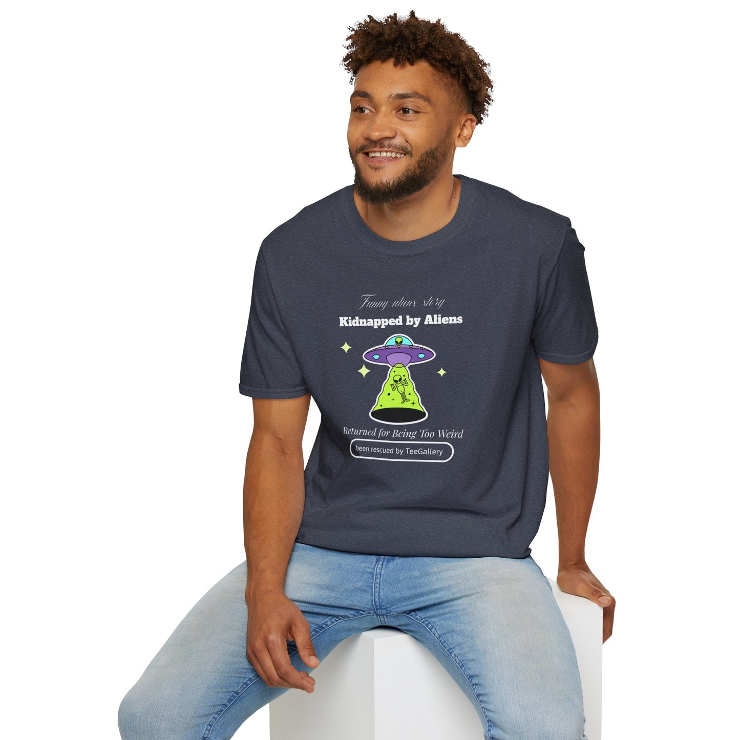 Alien Abduction Graphic Tee  Kidnapped by Aliens Funny UFO Shirt