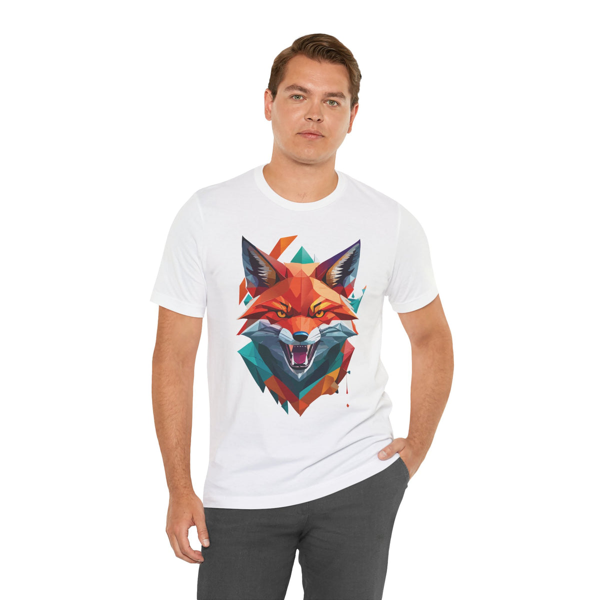 Wild Animals  Graphic Unisex Cotton Bella+Canvas Tee with Art Animal Design ab59