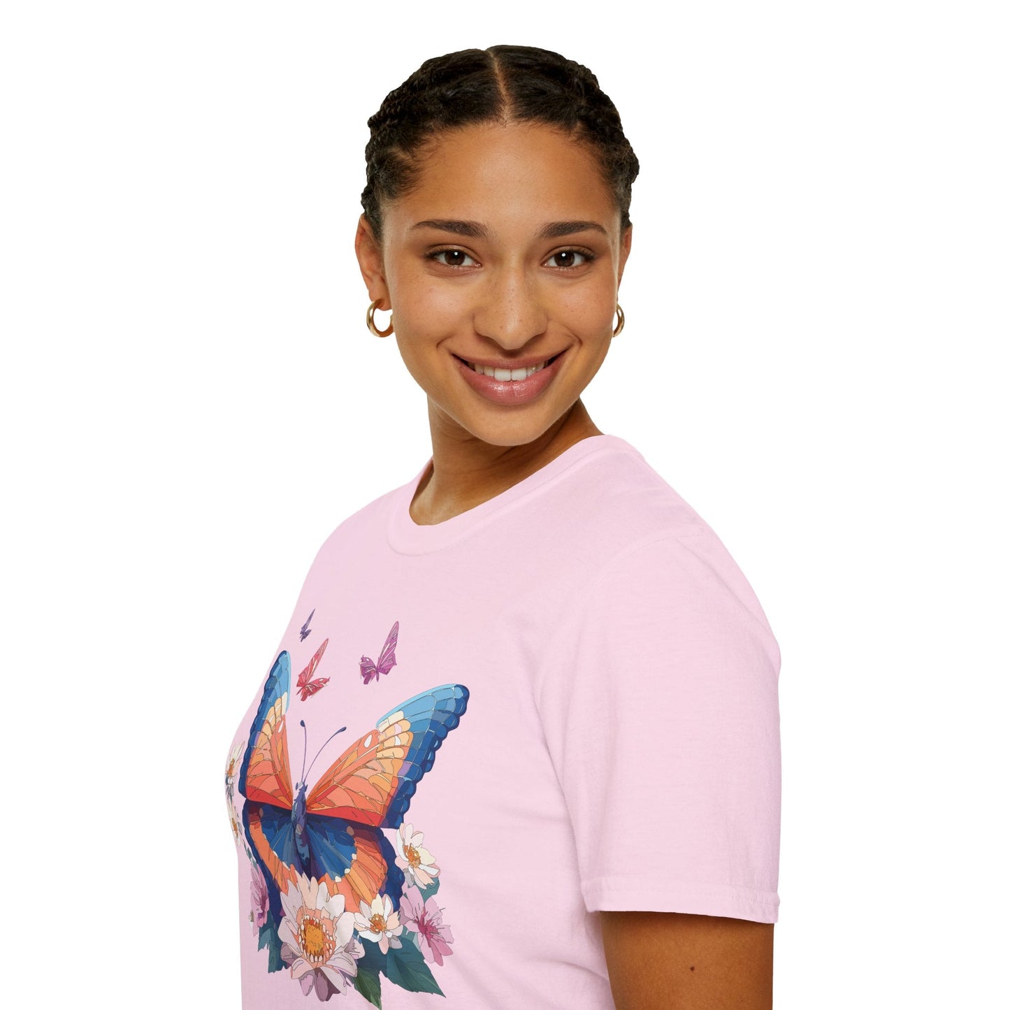 Monarch Butterfly Unisex Softstyle Tee Gildan 64000 Lightweight Breathable 100 Cotton Tee