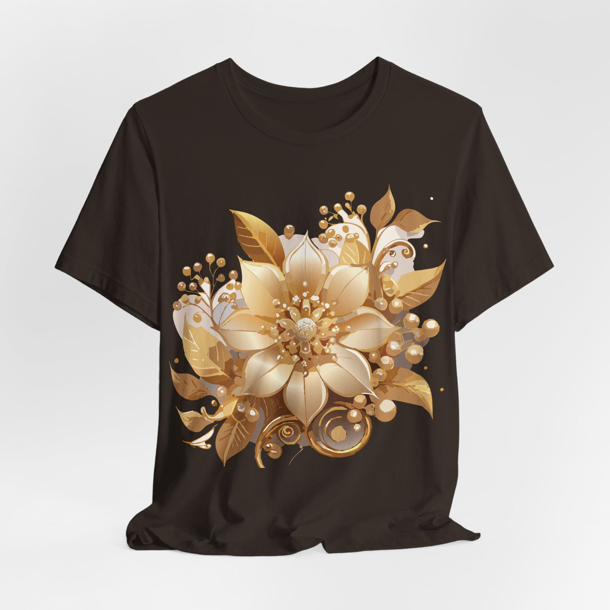 Jewelry Graphic Unisex Cotton Bella+Canvas Tee with Gemstones Art Design m44