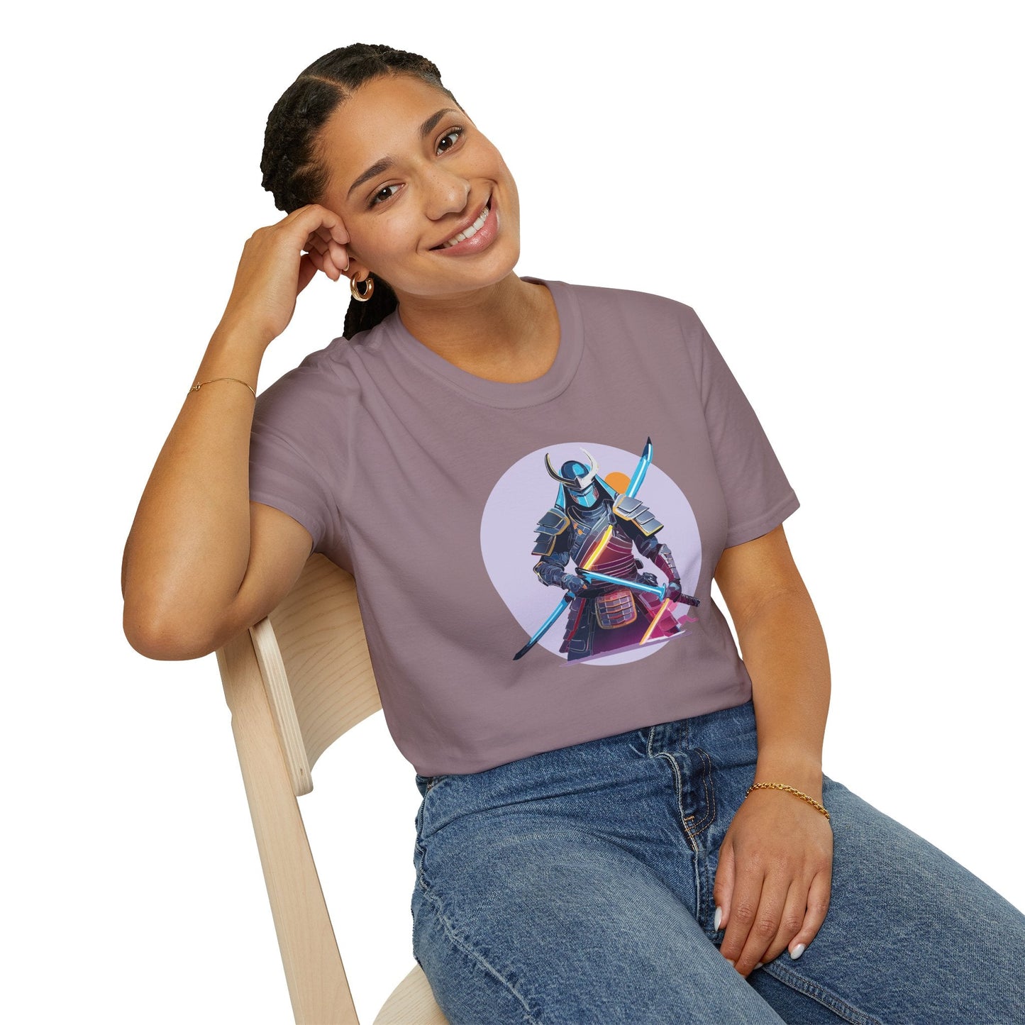 Samurai Shirt Unisex Gildan Softstyle Tee 100 Percent Cotton Lightweight Comfort