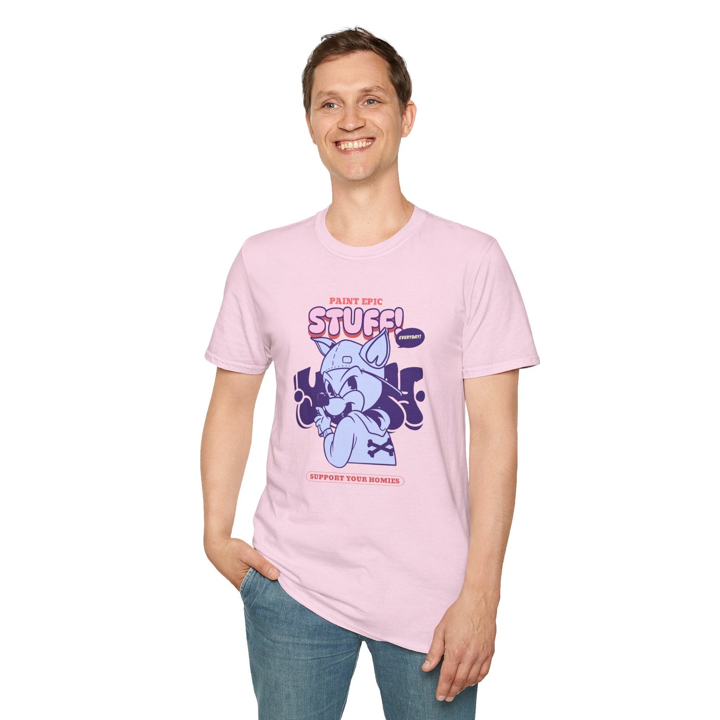 Funny Animals Shirts Unisex Graphic Tee Soft Cotton Gildan Softstyle 64000 Comfortable Everyday Wear