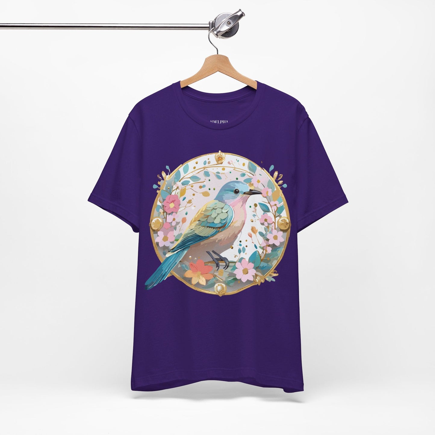 Medallion Graphic Unisex 100 Cotton Vintage Animal Medal Artwork Tee 77