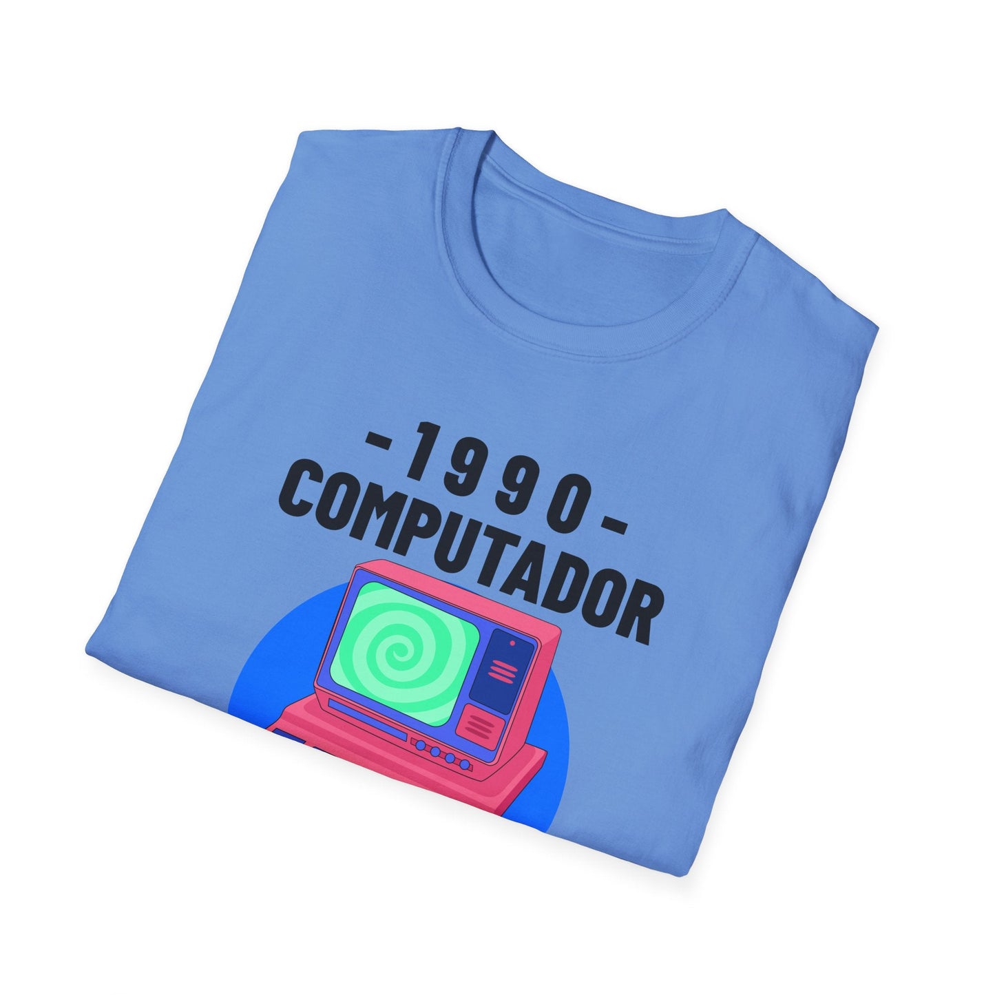 1990 Computador Retro T-Shirt Unisex Cotton Vintage Computer Graphic Tee