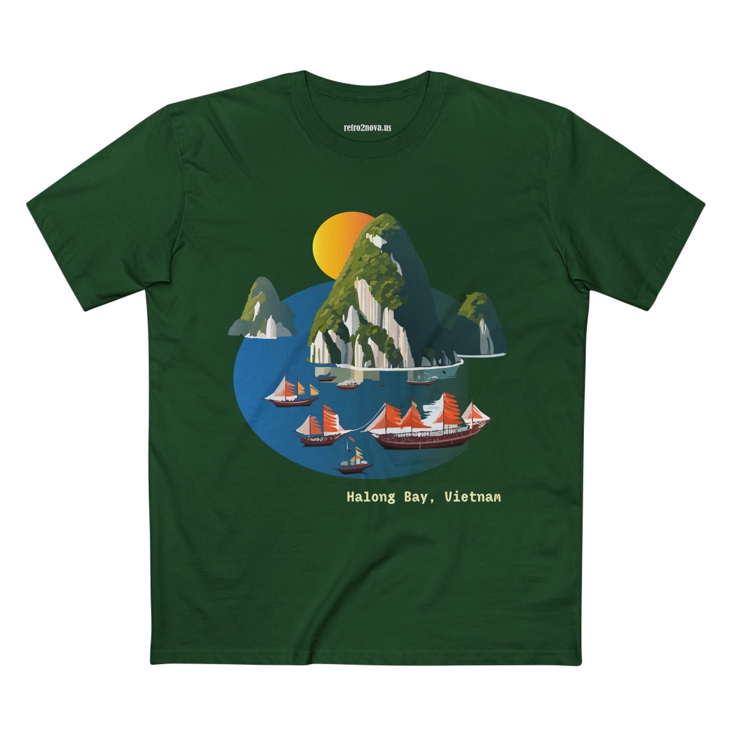 Travel Shirt Vietnam Tourists Unisex Premium Cotton Tee with Original Art Design