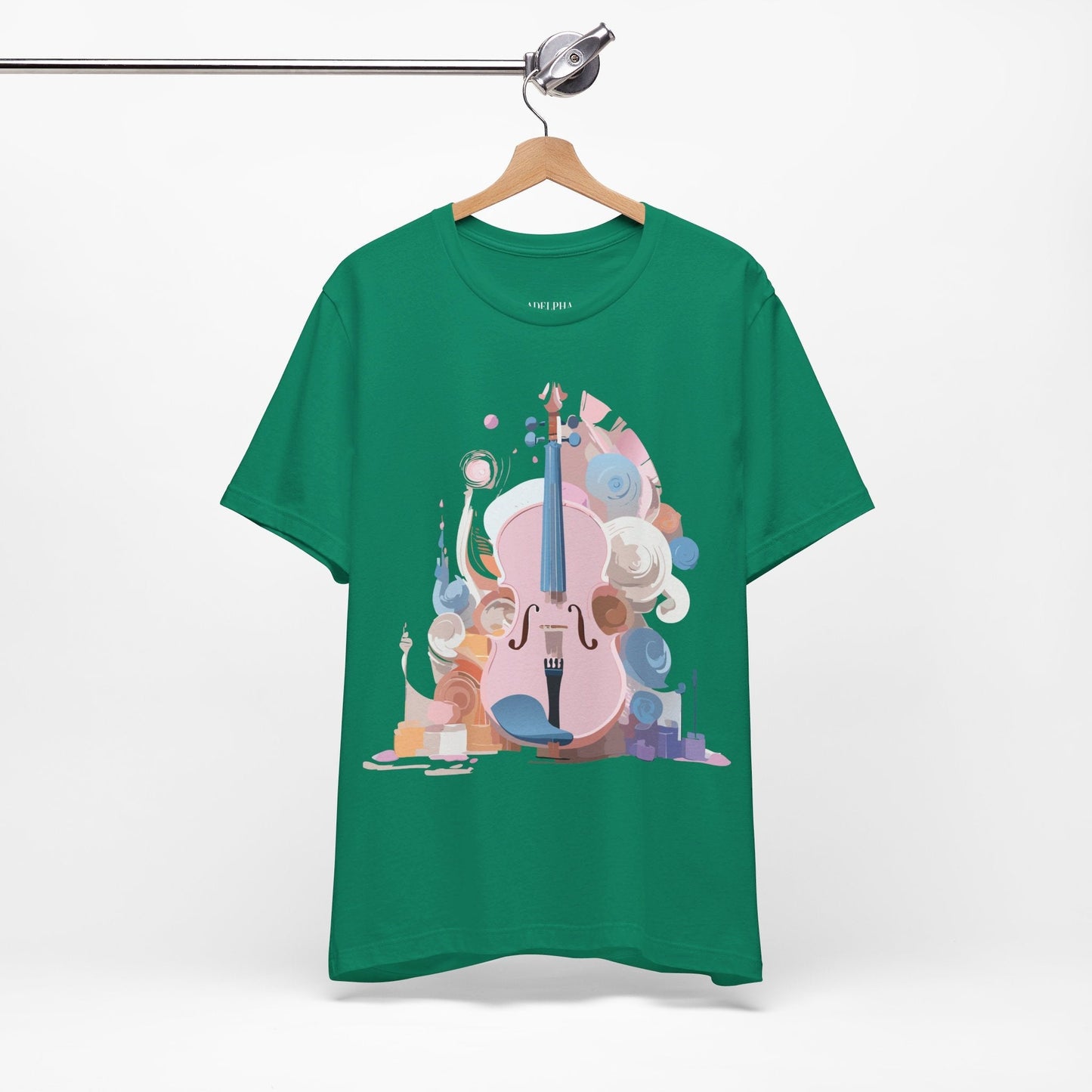 Music T Shirt Unisex Graphic Tee Vintage Inspired Artwork By Adelpha Short Sleeve