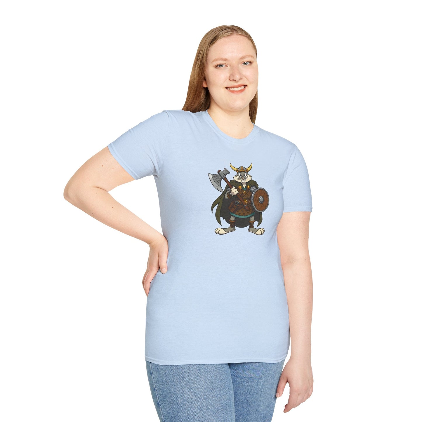 Bugs Bunny T Shirt Cartoon Design Unisex Graphic Tee Gildan Softstyle 64000 Animation Artwork