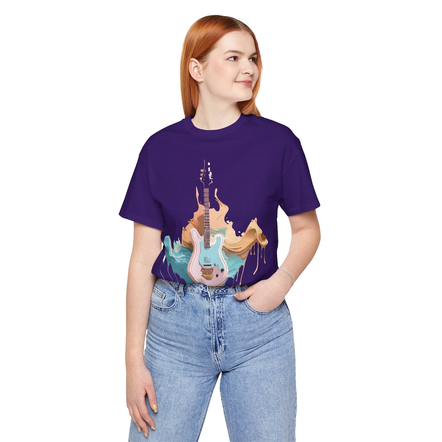 Music Graphic Unisex 100 Cotton Vintage Art with Musical Elements Tee 51