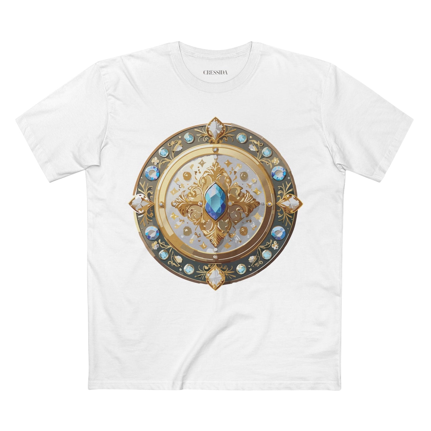 Medallion Graphic T-Shirt Unisex 100 Cotton With Gold Art Design Medal Tee 18