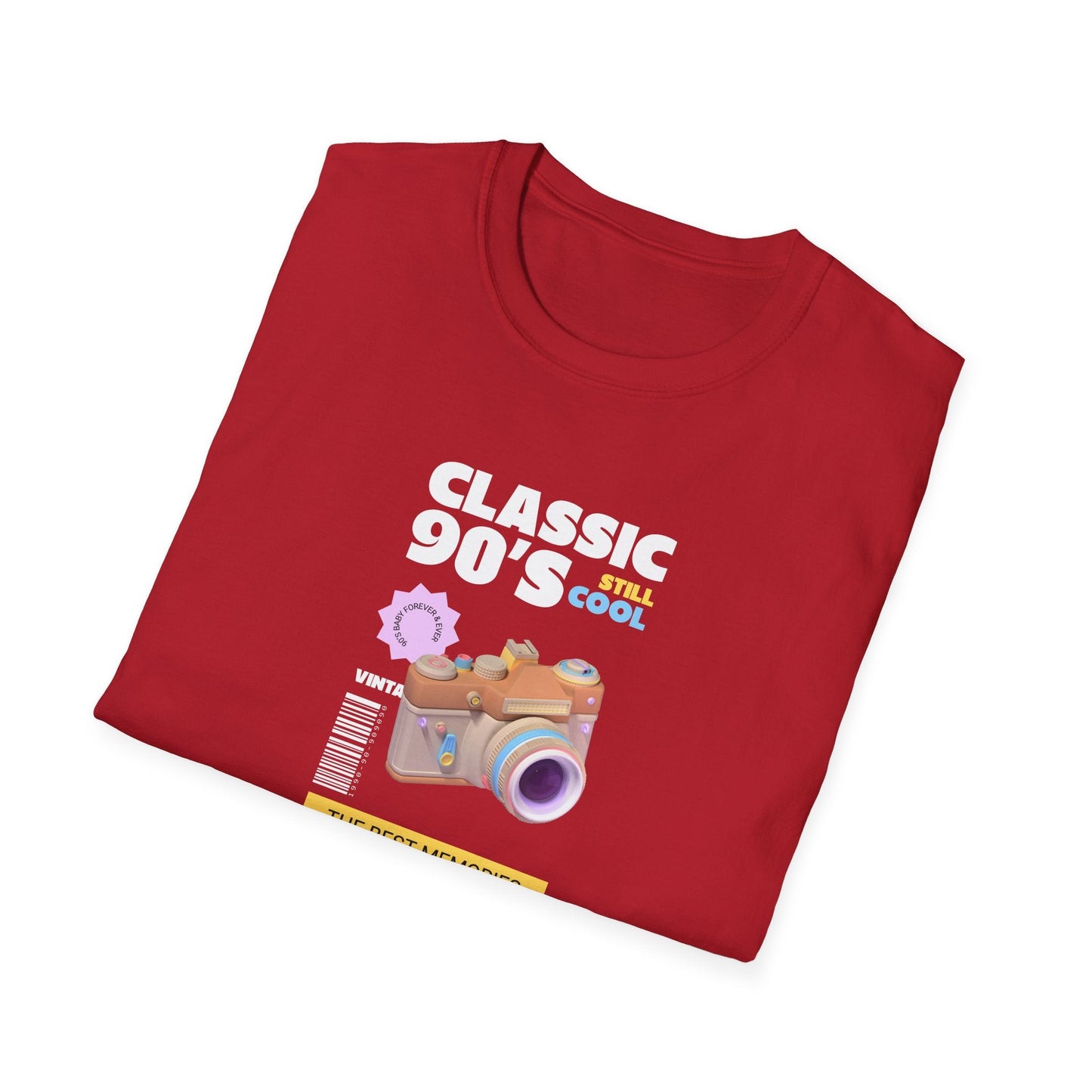 90s Camera T-Shirt Classic 90s Cool Unisex Cotton Retro Photography Tee