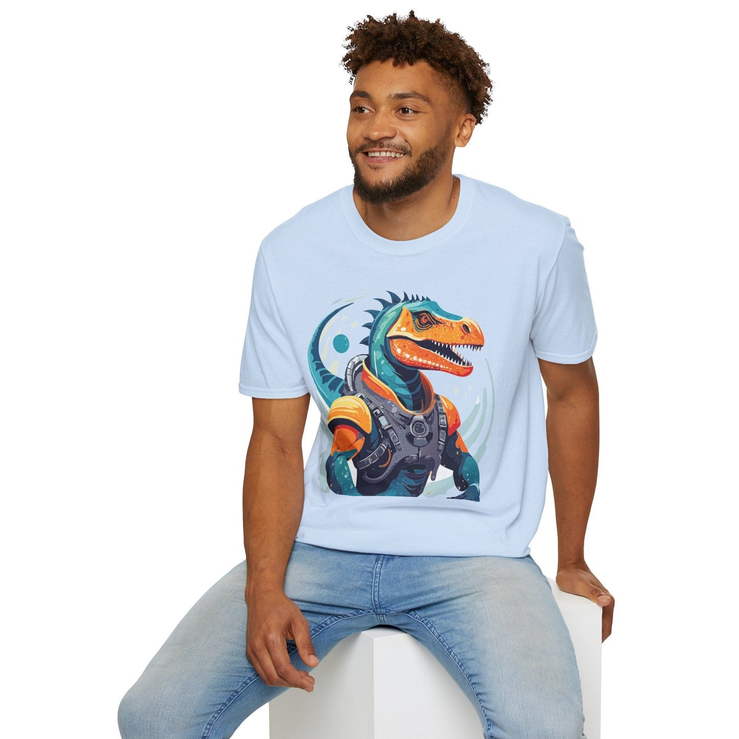 Alien Graphic Unisex Cotton Softstyle UFO Artwork Tee 10