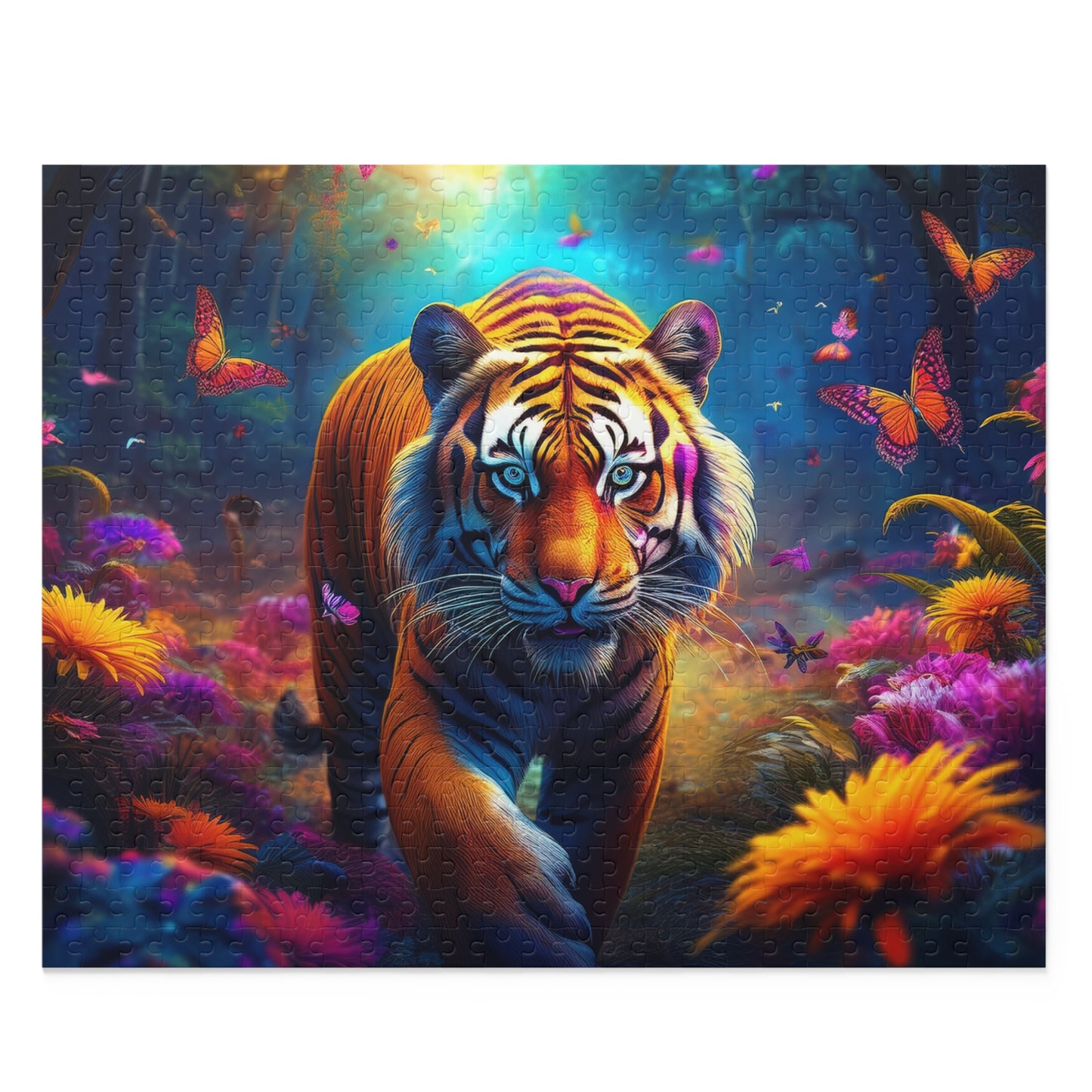 Tiger Puzzle 500-Chipboard Pieces in Box | Kids Puzzles Size: 16" x 20",  Ages 9+ and Family pn62