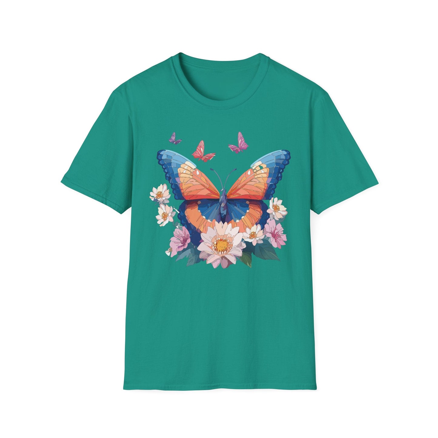 Monarch Butterfly Unisex Softstyle Tee Gildan 64000 Lightweight Breathable 100 Cotton Tee