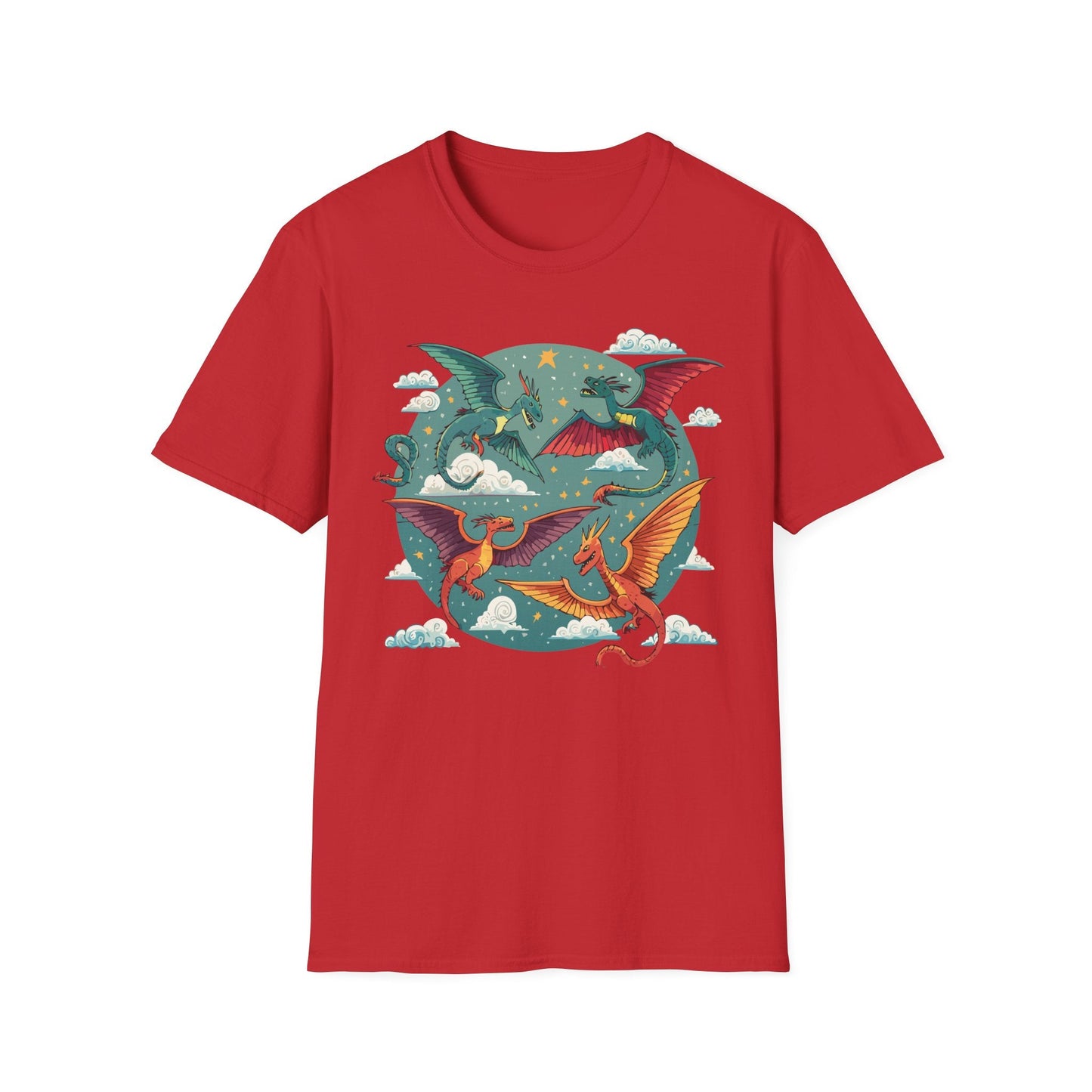 Dragon Graphic Unisex 100 Cotton Tee with Animal Artwork Design 15