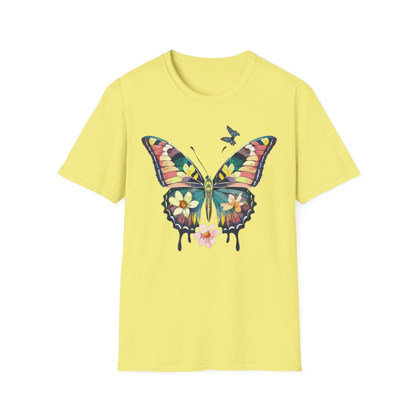 Butterfly T Shirt For Unisex Softstyle 64000 Short Sleeve Monarch Butterfly Tee Design