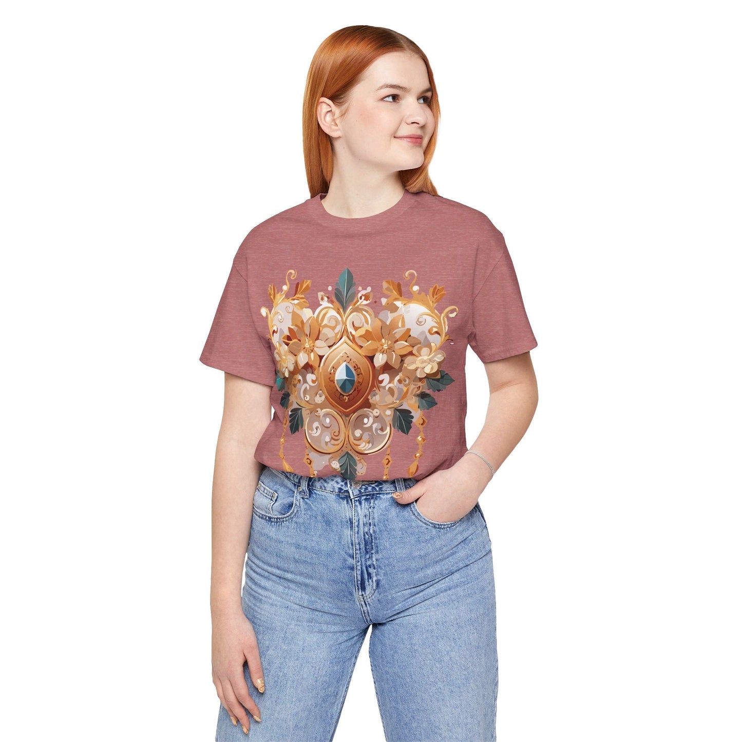 Jewelry Graphic Unisex 100 Cotton Vintage Treasure Art T-Shirt 34